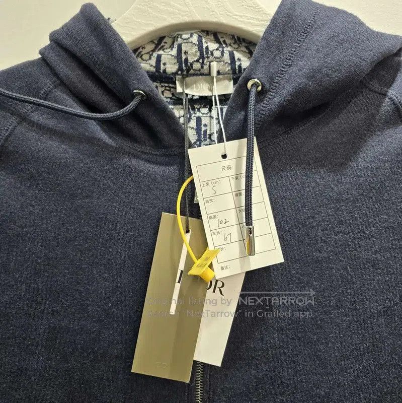 Dior Dior Men's Dark Blue Cotton Hoodie . Size US S / EU 44-46 / 1 - 2 Thumbnail