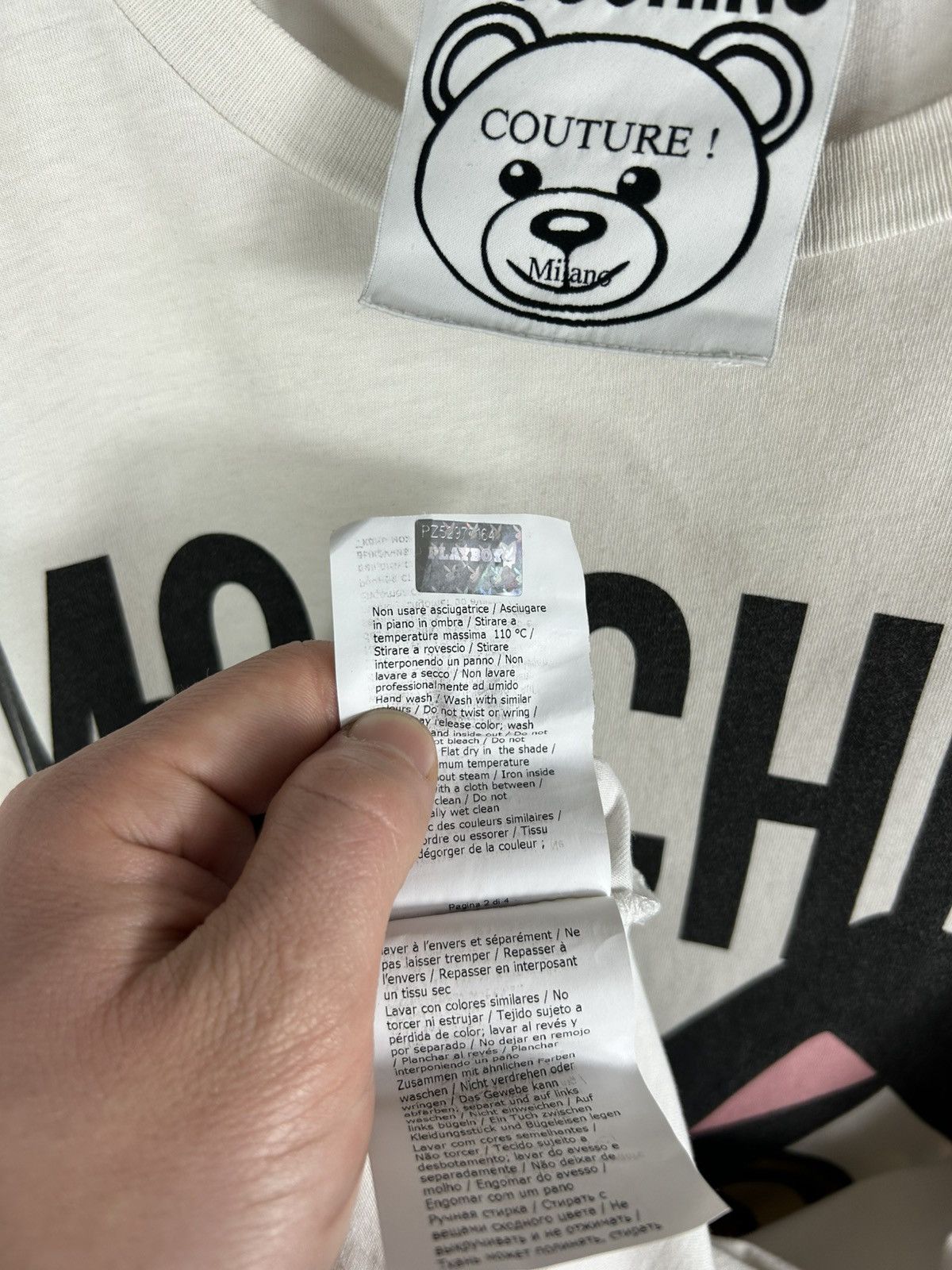 Moschino Rare Moschino Couture Playboy Bear T-Shirt US Size 40 Size US M / EU 48-50 / 2 - 15 Thumbnail