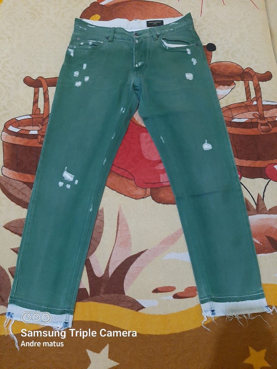 Dolce & Gabbana Dolce & Gabbana painted jeans Size US 31 - 2 Thumbnail