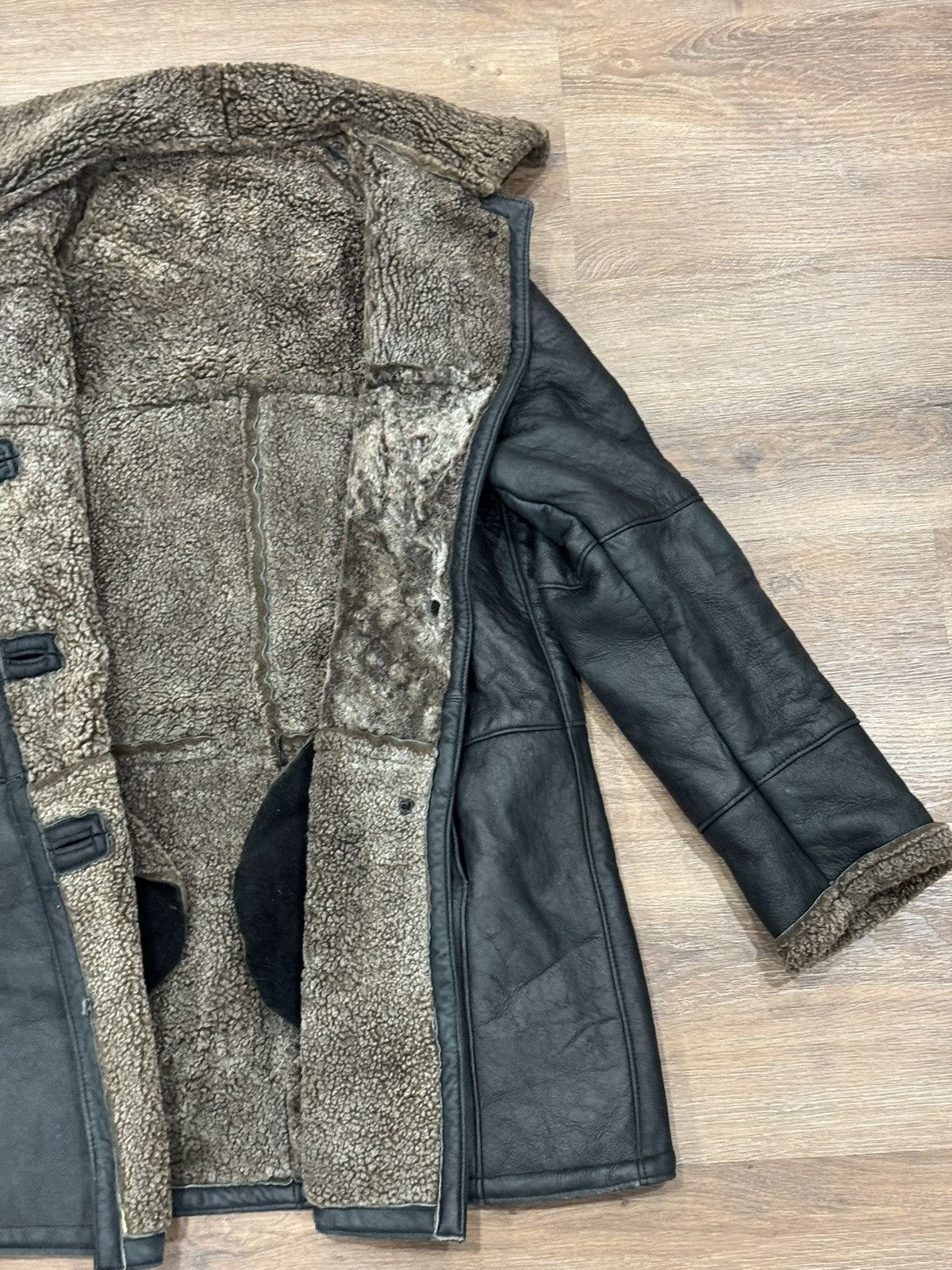 Genuine Leather Vintage Acton Shearling Coat Made in Canada Sheepskin Hooded Size US M / EU 48-50 / 2 - 8 Thumbnail