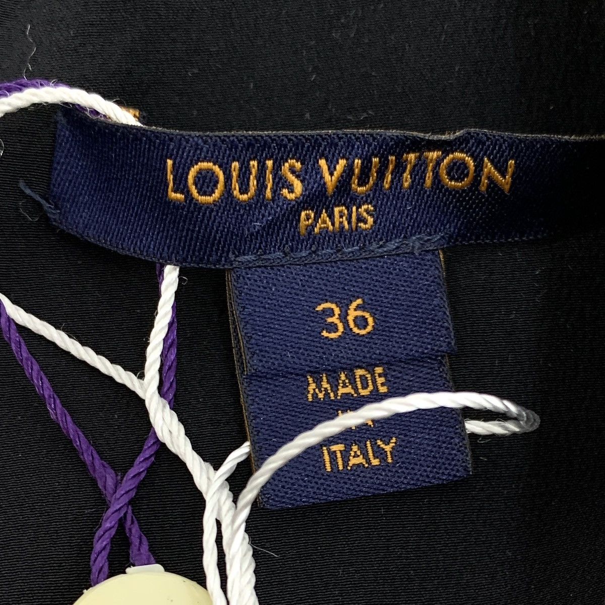 Louis Vuitton Louis Vuitton Damier Monogram Silk Puff Sleeve Dress K26WX Size XS / US 0-2 / IT 36-38 - 5 Thumbnail
