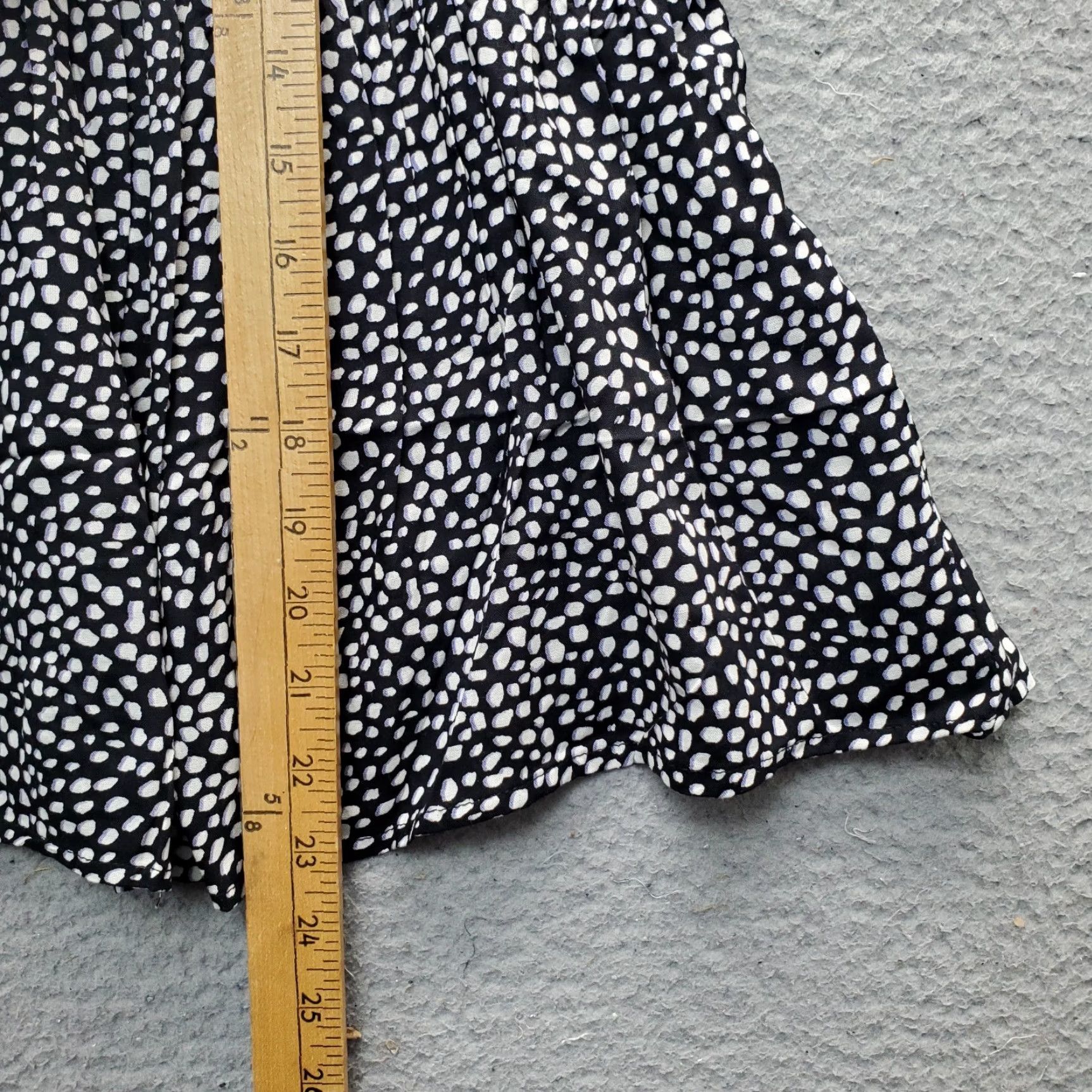 Vintage Japna Blouse Womens M Polka Dot Rayon Cap Sleeve Top Size M / US 6-8 / IT 42-44 - 6 Thumbnail