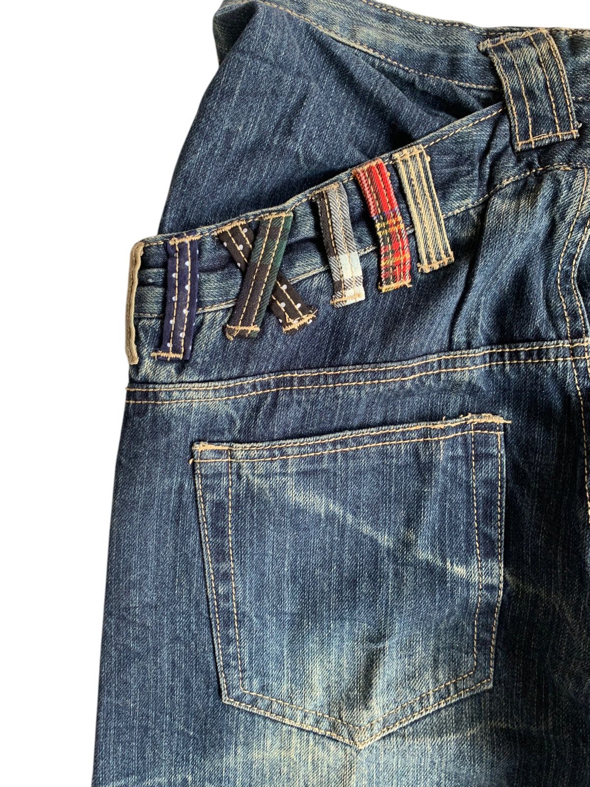 If Six Was Nine DOUBLE WAIST JAPANESE UNKNOWN PUNK STYLE RUSTY DENIM🎌☠️ Size US 30 / EU 46 - 8 Thumbnail