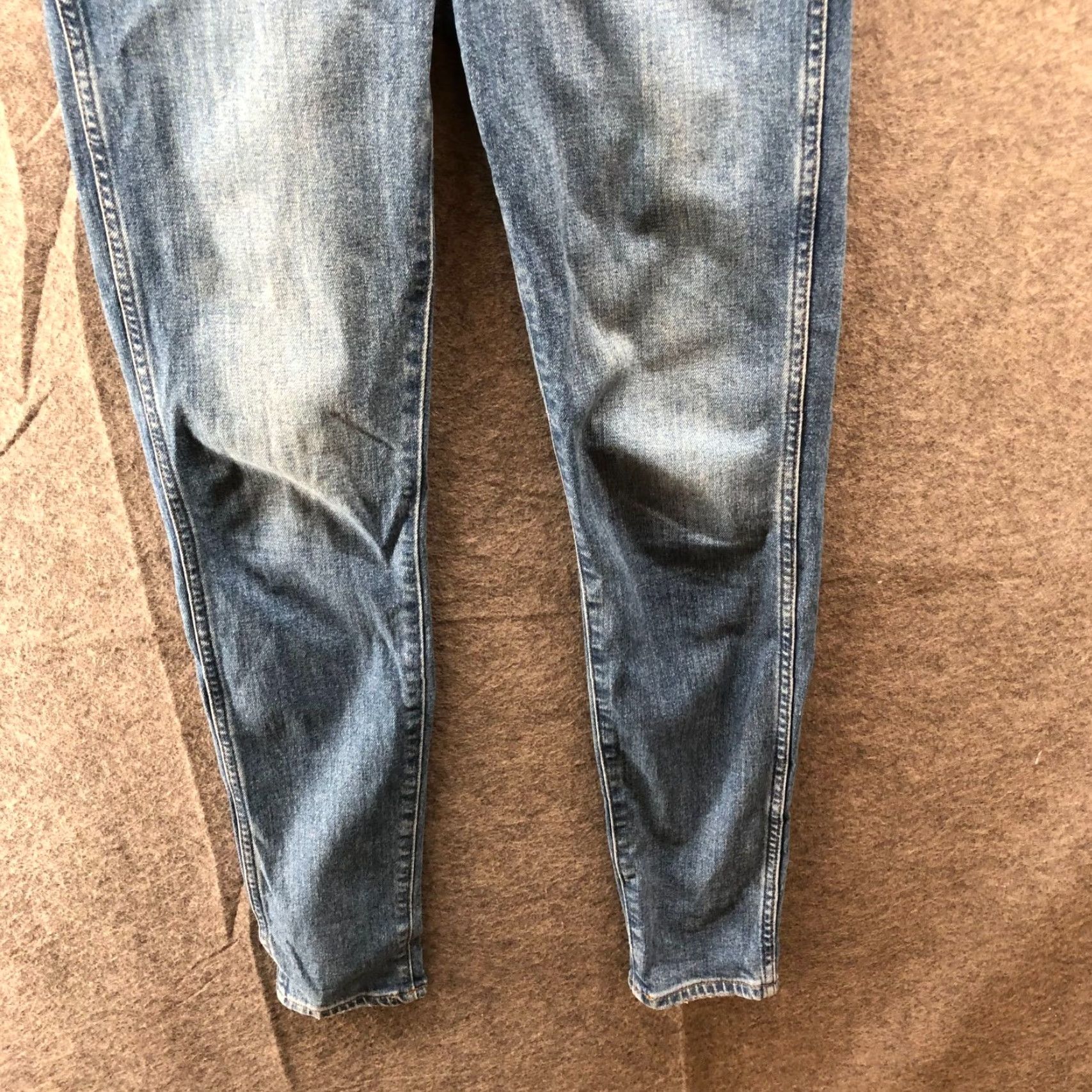 Madewell Madewell Jeans Womens 28 Dewitt Wash Blue 10" High Rise Skinny Button Fly Denim Stretch 5-Pocket Vintage? No (adjusted) Size 28" / US 6 / IT 42 - 4 Thumbnail