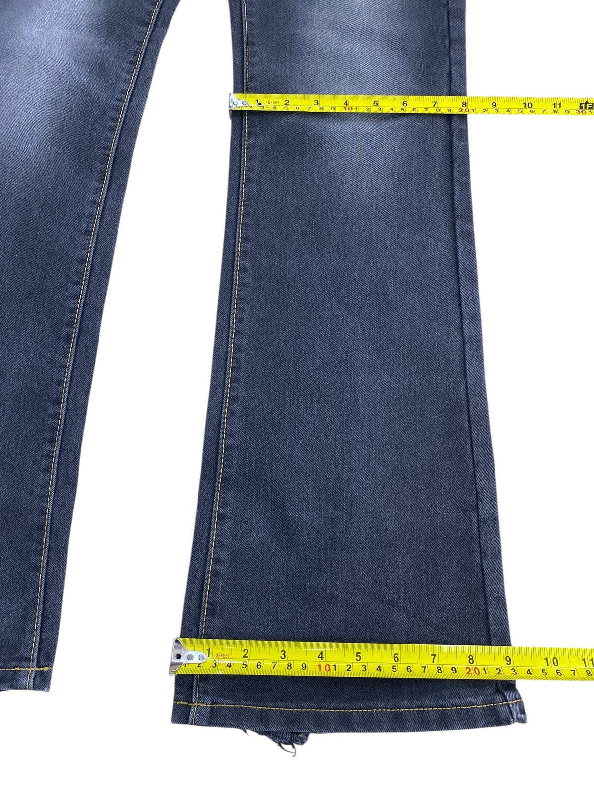 Japanese Brand Japanese Brand Black Faded Wash Style Flare Jeans Size US 32 / EU 48 - 8 Thumbnail
