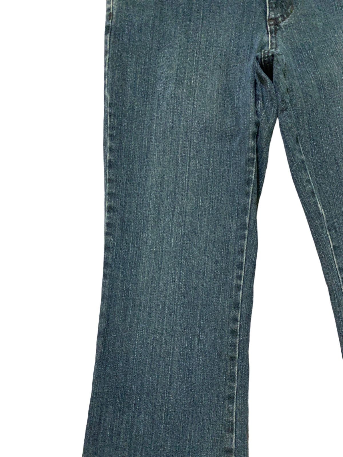 Harley Davidson Flared HARLEY DAVIDSON Leather Boot Cut Denim Jeans Size US 29 - 7 Thumbnail