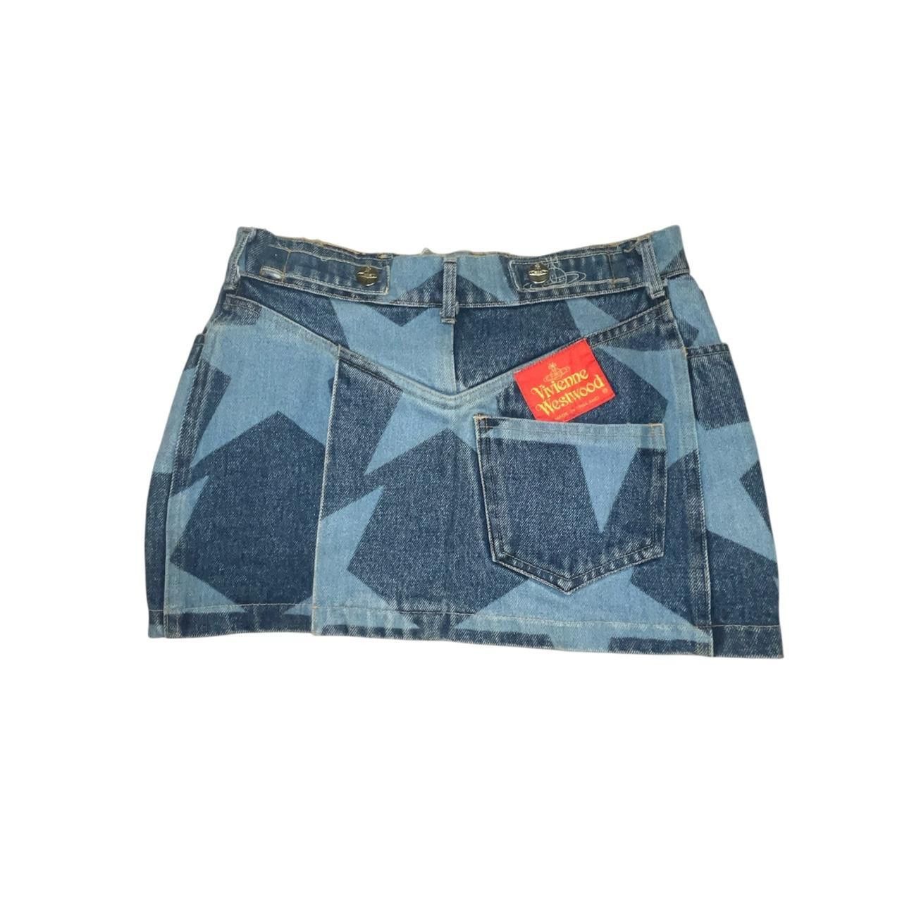 Vivienne Westwood Vintage 1986 S/S Mini-Crini Star Denim Miniskirt Size 26" / US 2 / IT 38 - 2 Thumbnail