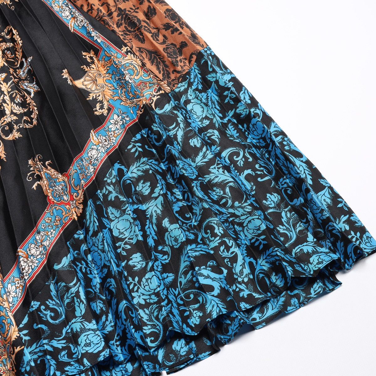 Sandro Sandro Ivona Printed Multicoloured Mid Skirt Pleated Size 25" / US 0 / IT 36 - 8 Thumbnail
