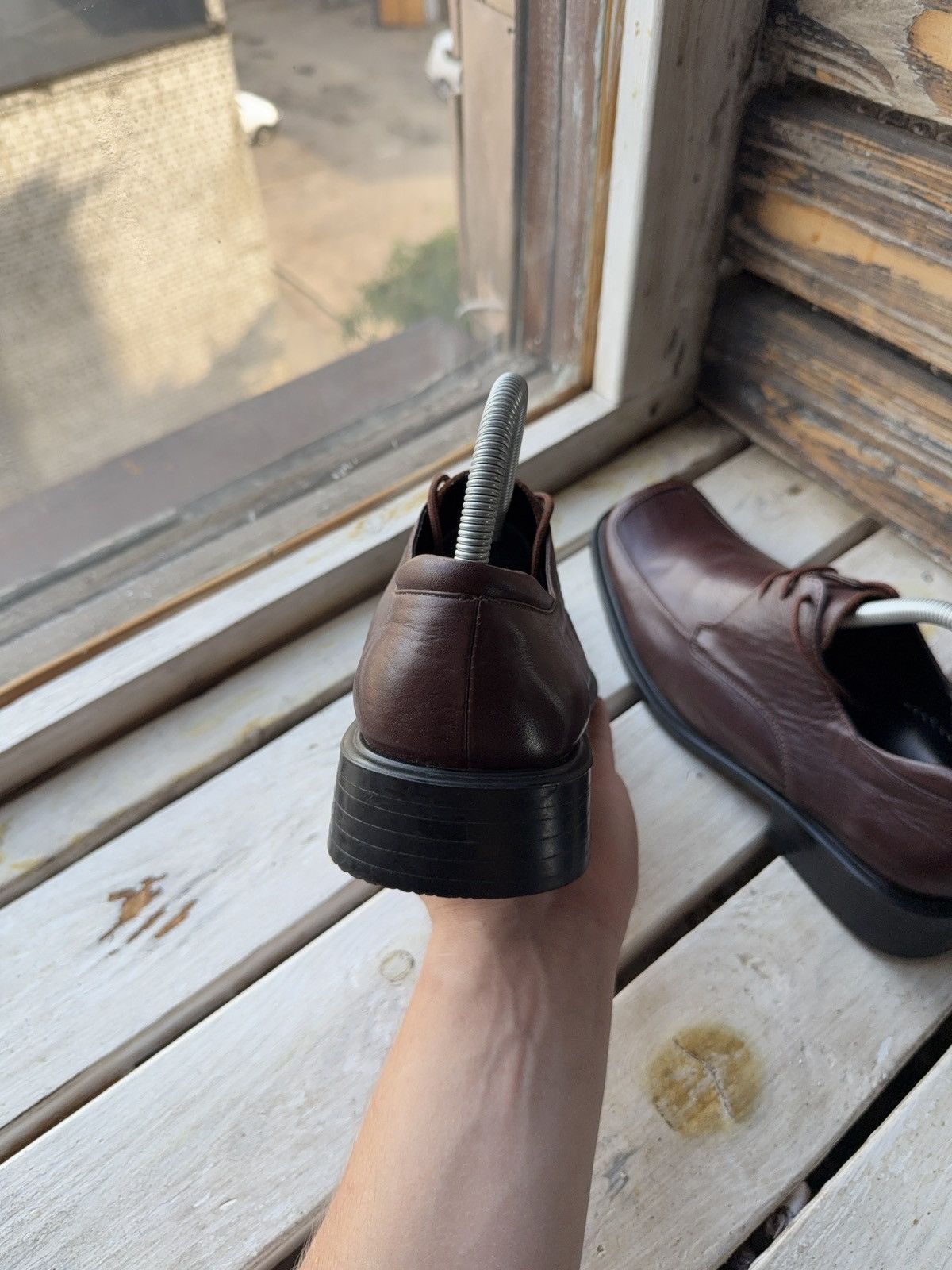 Other Concept by Domar Brown Square Toe Derby Shoes US8,5 EU41,5 Size US 8.5 / EU 41-42 - 4 Thumbnail