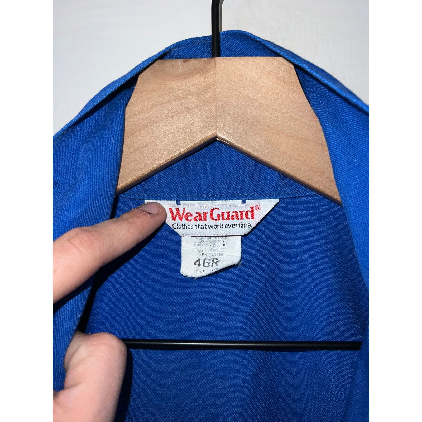 Vintage Wear Guard Lee's Plumbing Blue Work Coverall Overall Talon Size US XL / EU 56 / 4 - 10 Thumbnail