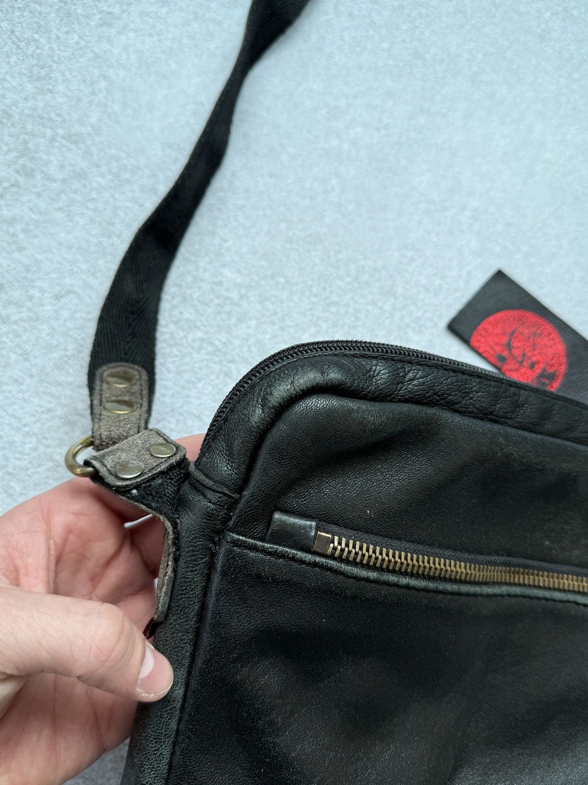 Diesel Vintage Diesel Reversible Messenger Bag Leather Black Men’s Size ONE SIZE - 11 Thumbnail