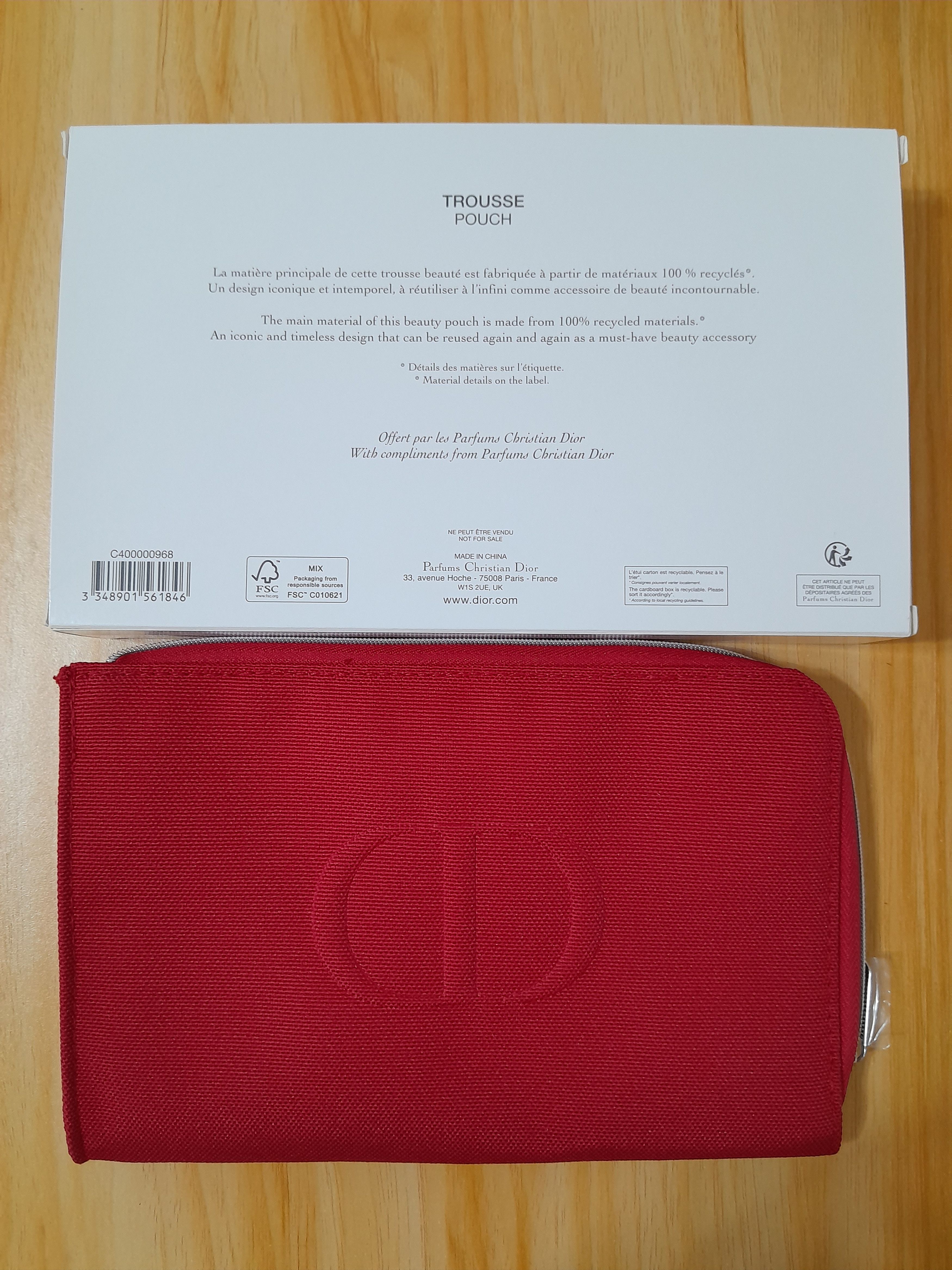 Dior Dior Trousse Pouch Flat Clutch Makeup Pouch Size ONE SIZE - 2 Thumbnail