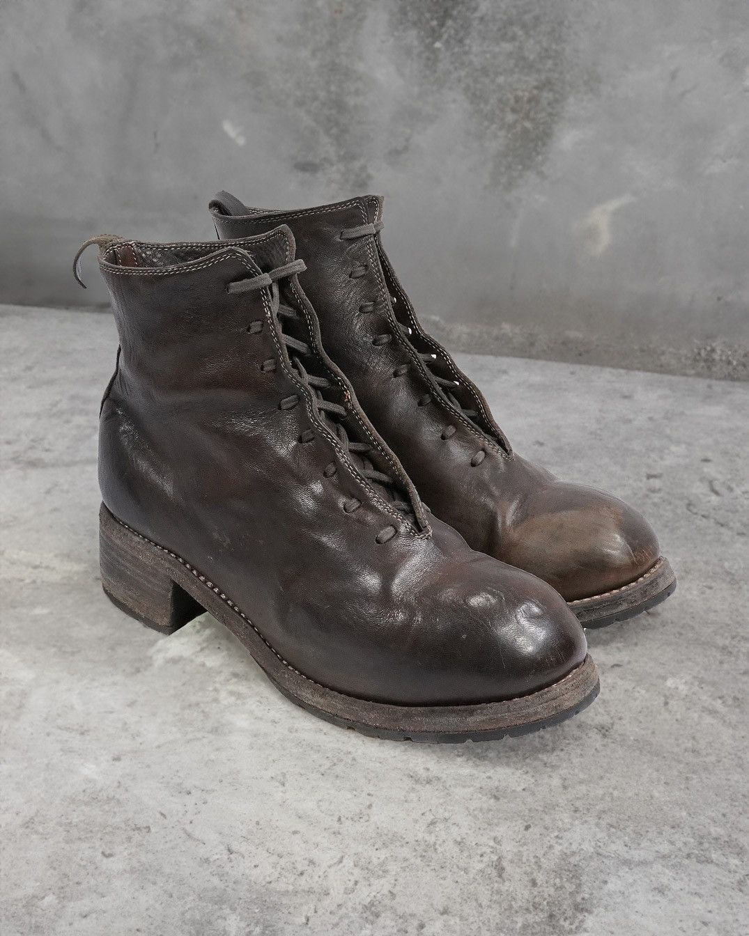 guidi lace up boots
