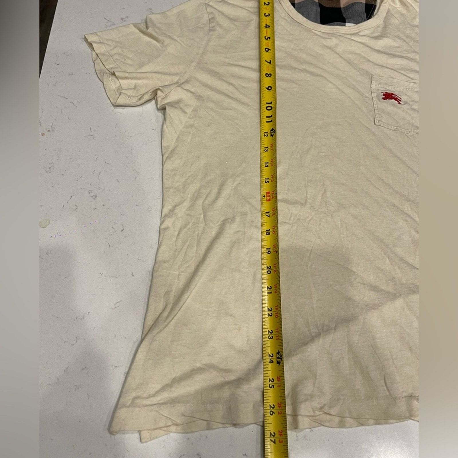 Burberry Burberry Cream Cotton Shirt Size:XL Size XL / US 12-14 / IT 48-50 - 8 Thumbnail