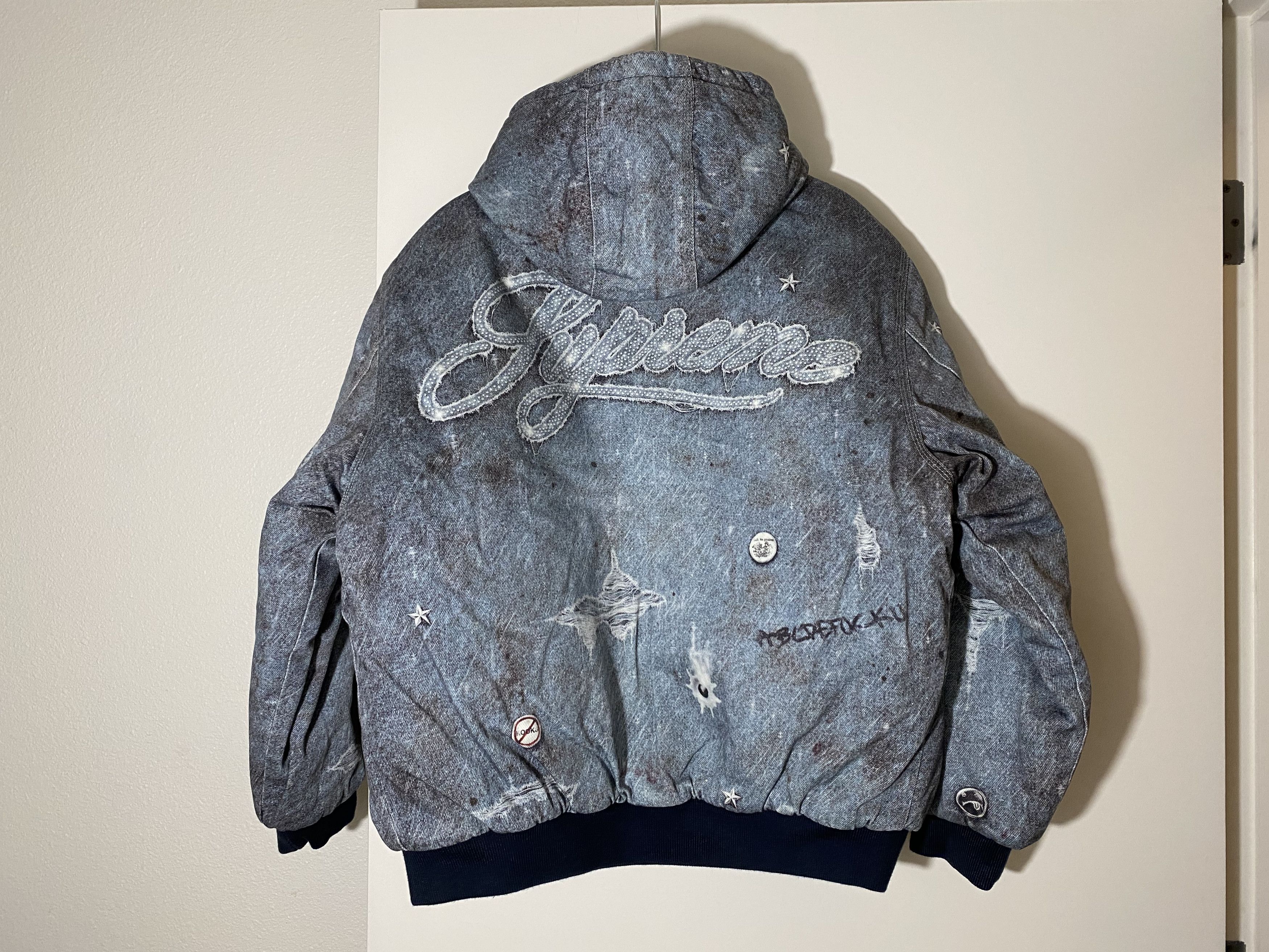 Supreme Brand New Supreme HJR Trompe L'oeil Hooded Work Jacket