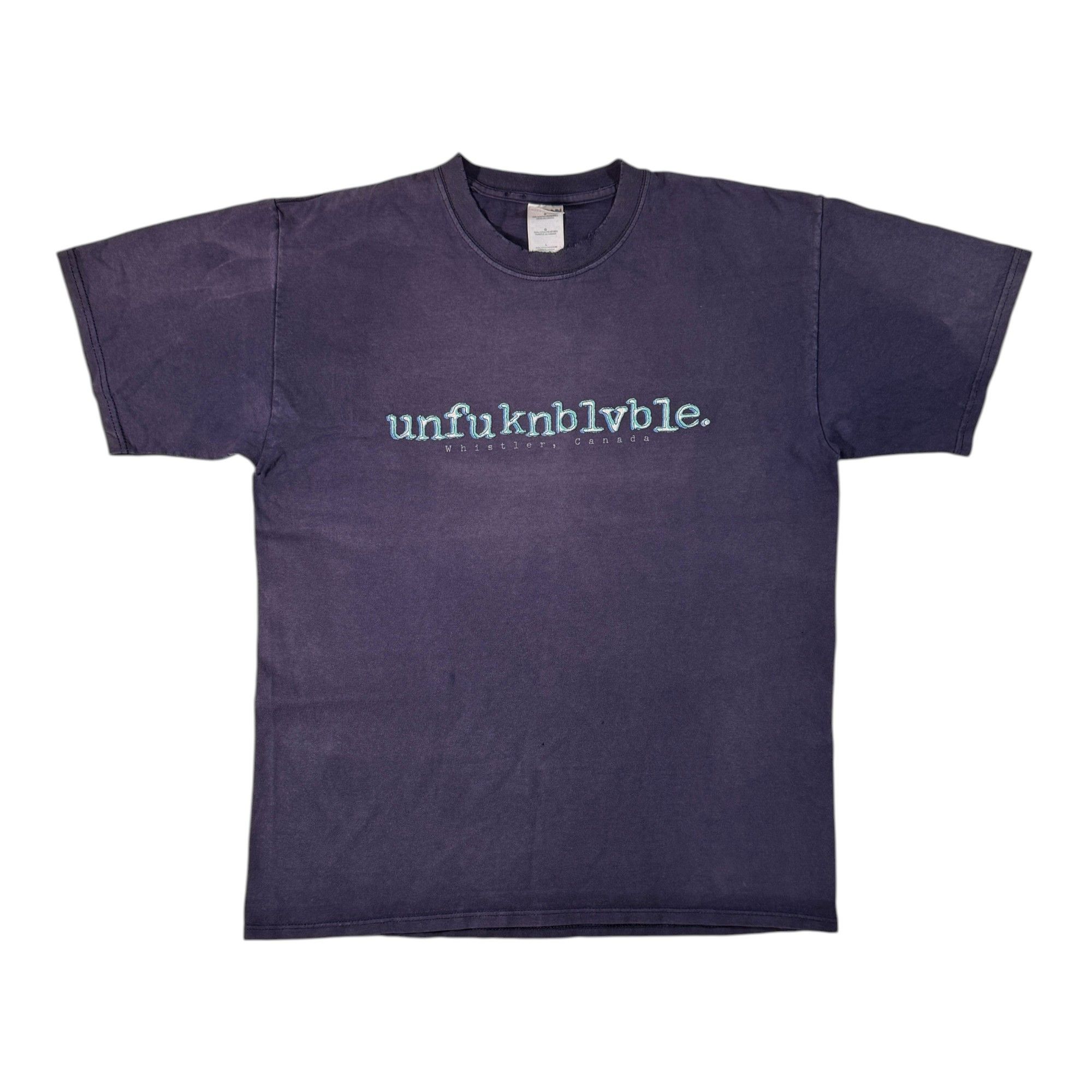 Vintage Vintage Unfuknblvble. Whistler Canada Distressed T-shirt Size US L / EU 52-54 / 3 - 1 Thumbnail