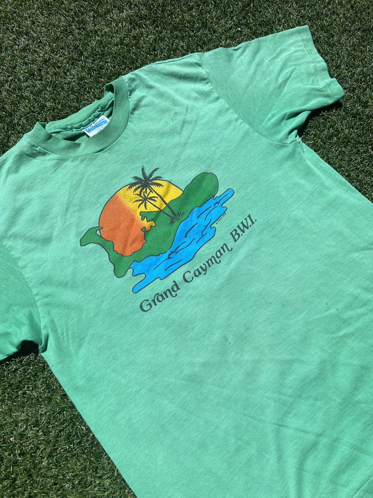 Vintage VTG 80’s Grand Canyon Lite Green Tee Size US L / EU 52-54 / 3 - 4 Thumbnail