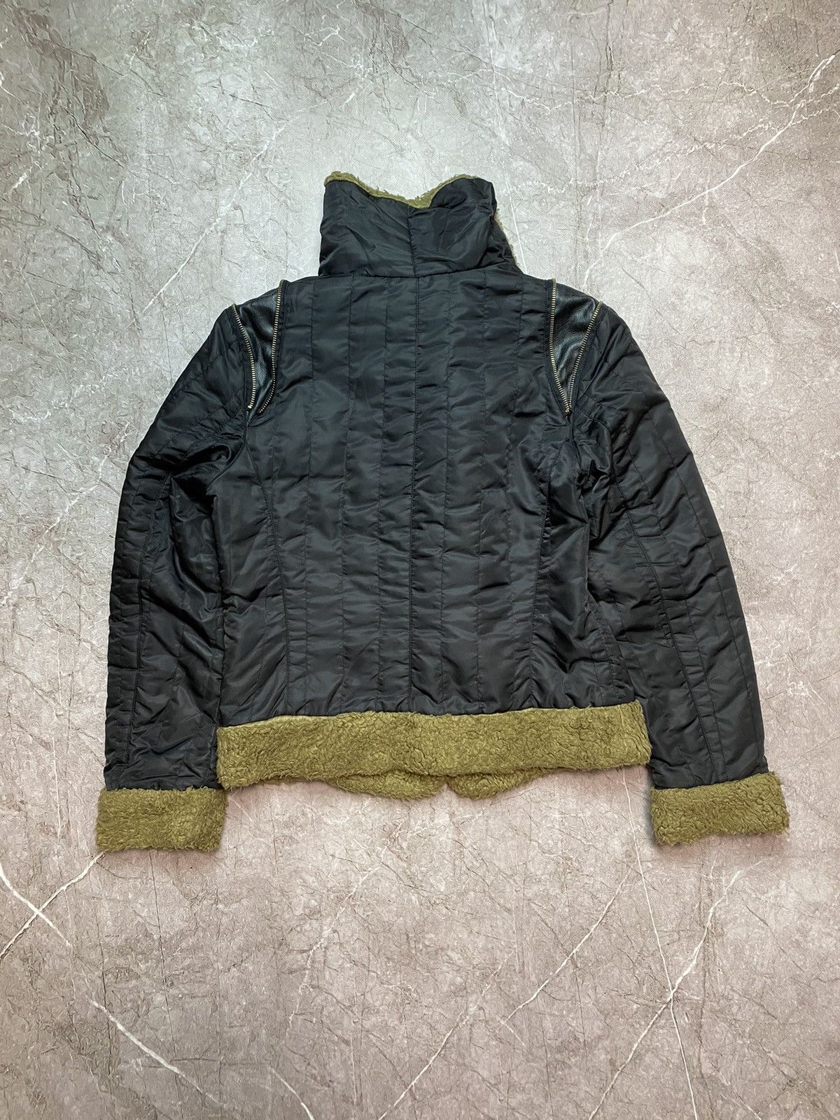 Vintage Vintage Avant-garde alternative faux-fur bomber jacket Size L / US 10 / IT 46 - 14 Thumbnail