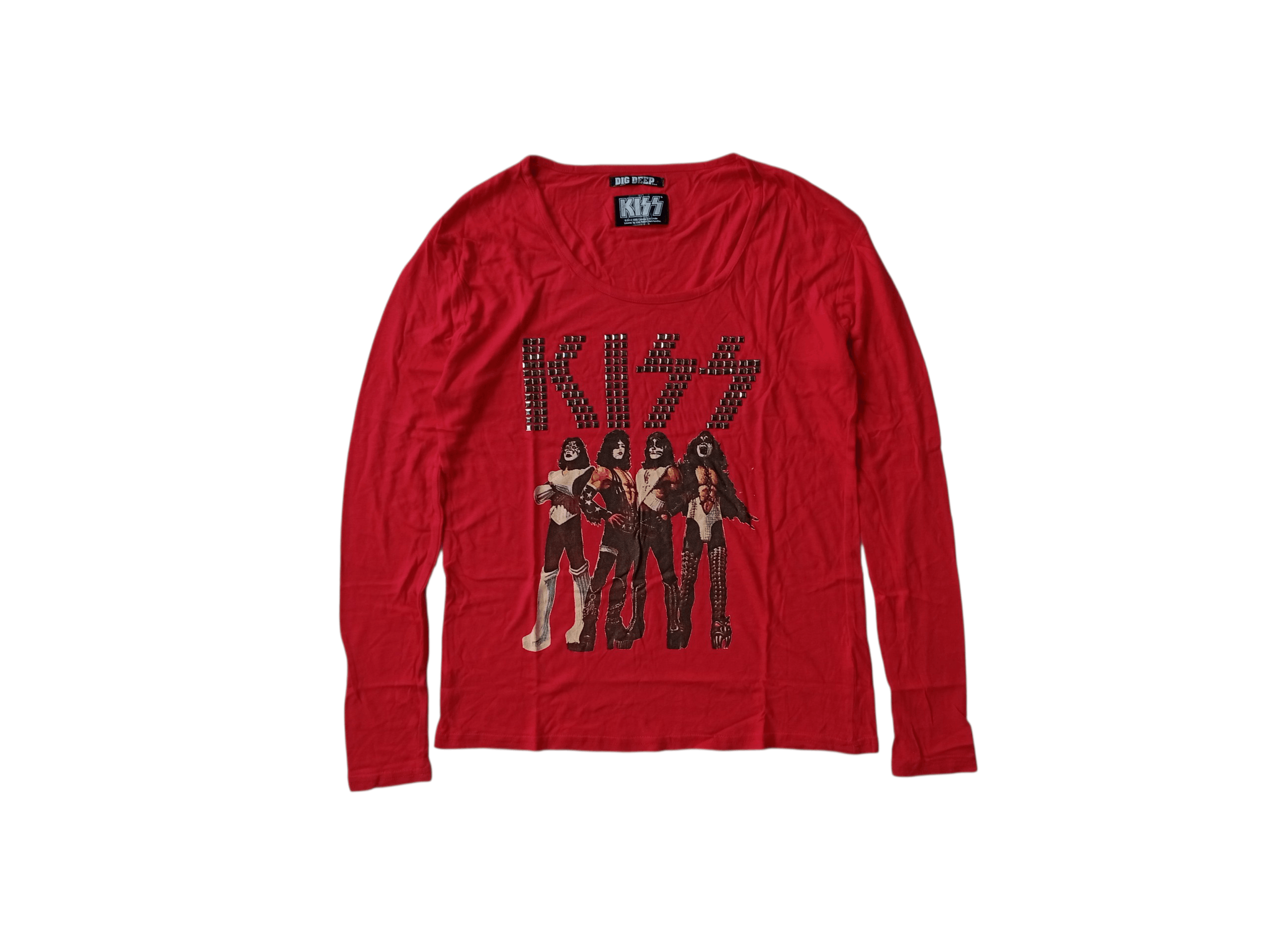 Band Tees Kiss x DigDeep studded ls band tee Size M / US 6-8 / IT 42-44 - 1 Thumbnail