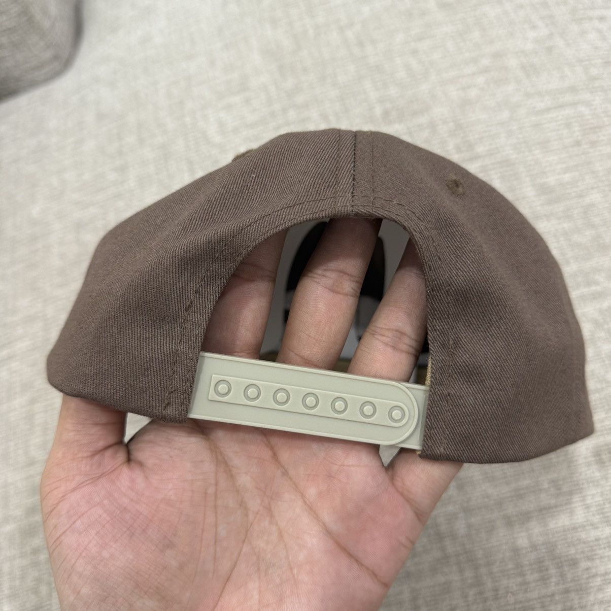 Stussy Chenille S Low Pro Brown Snapback Cap Travis Scott