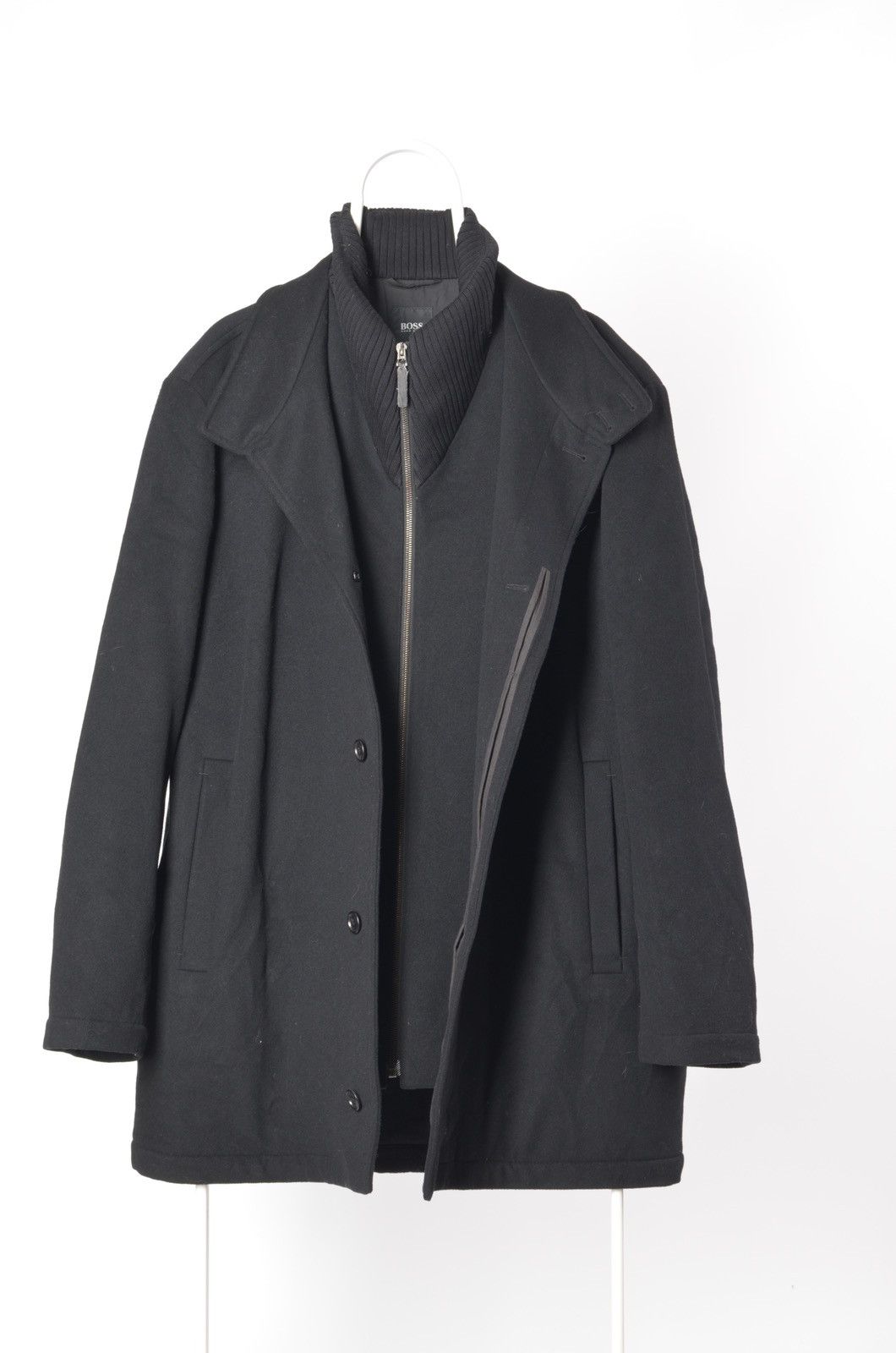 Hugo Boss Hugo Boss Cashmere Wool Long Coat Size 54 Size US L / EU 52-54 / 3 - 2 Thumbnail