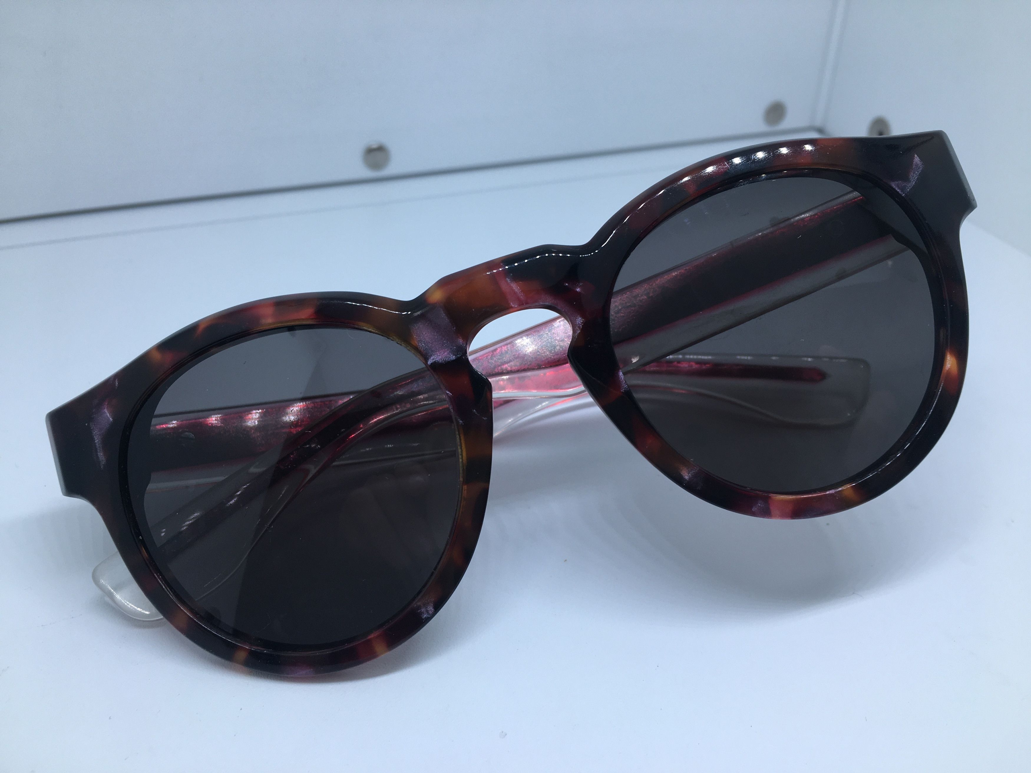 Vintage Vintage Tortoise Acetate Keyhole Sunglasses Frame Size ONE SIZE - 7 Thumbnail