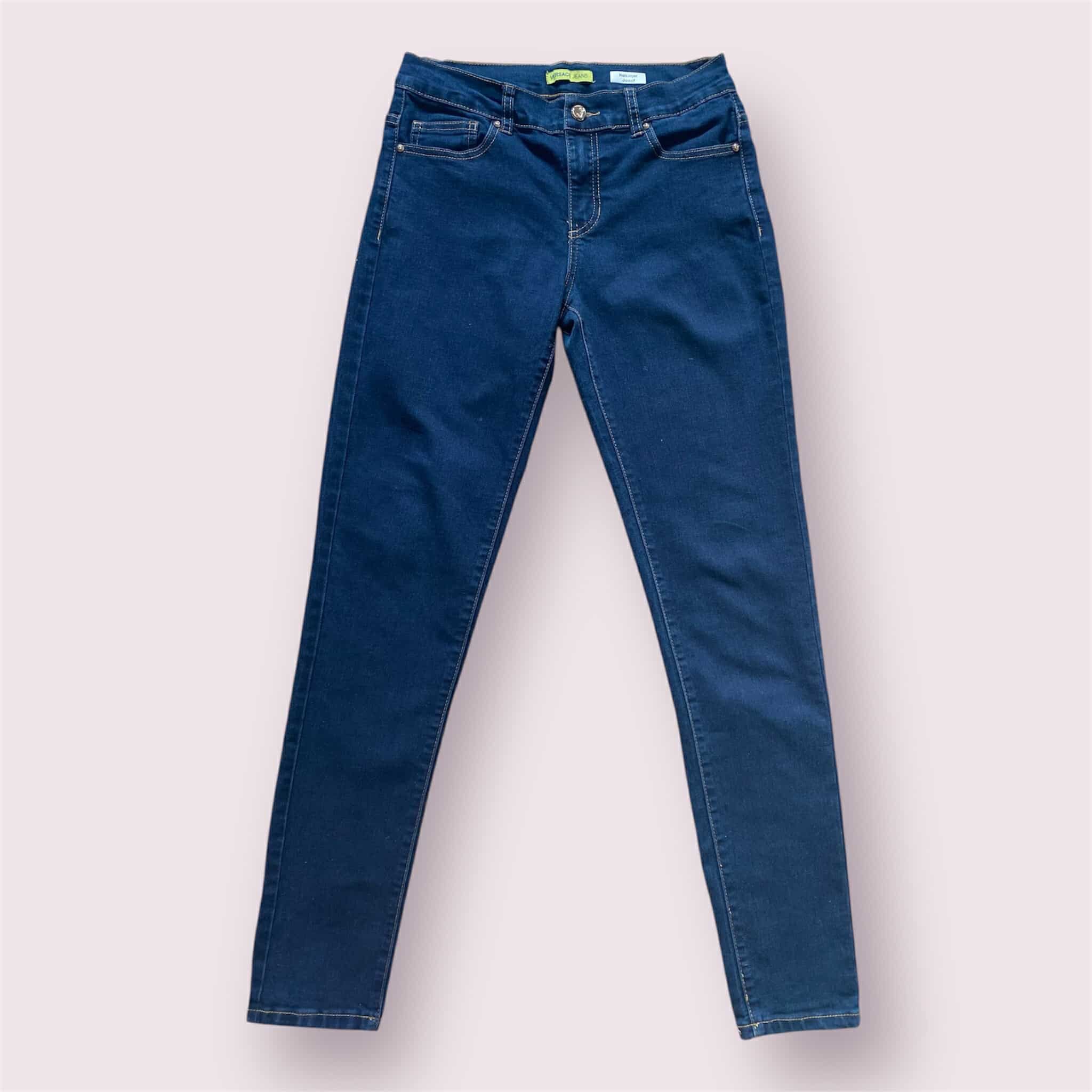 Versace Jeans Couture Versace Jeans Couture Shiny Squin Rocks Denim Panther Size 29" - 4 Thumbnail