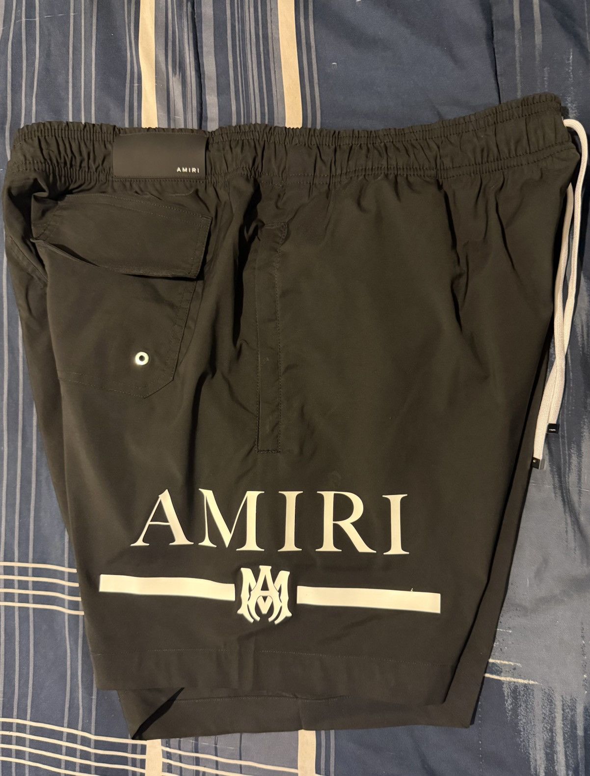 Amiri Amiri MA Bar Black Swim Trunks Size US 36 / EU 52 - 2 Thumbnail