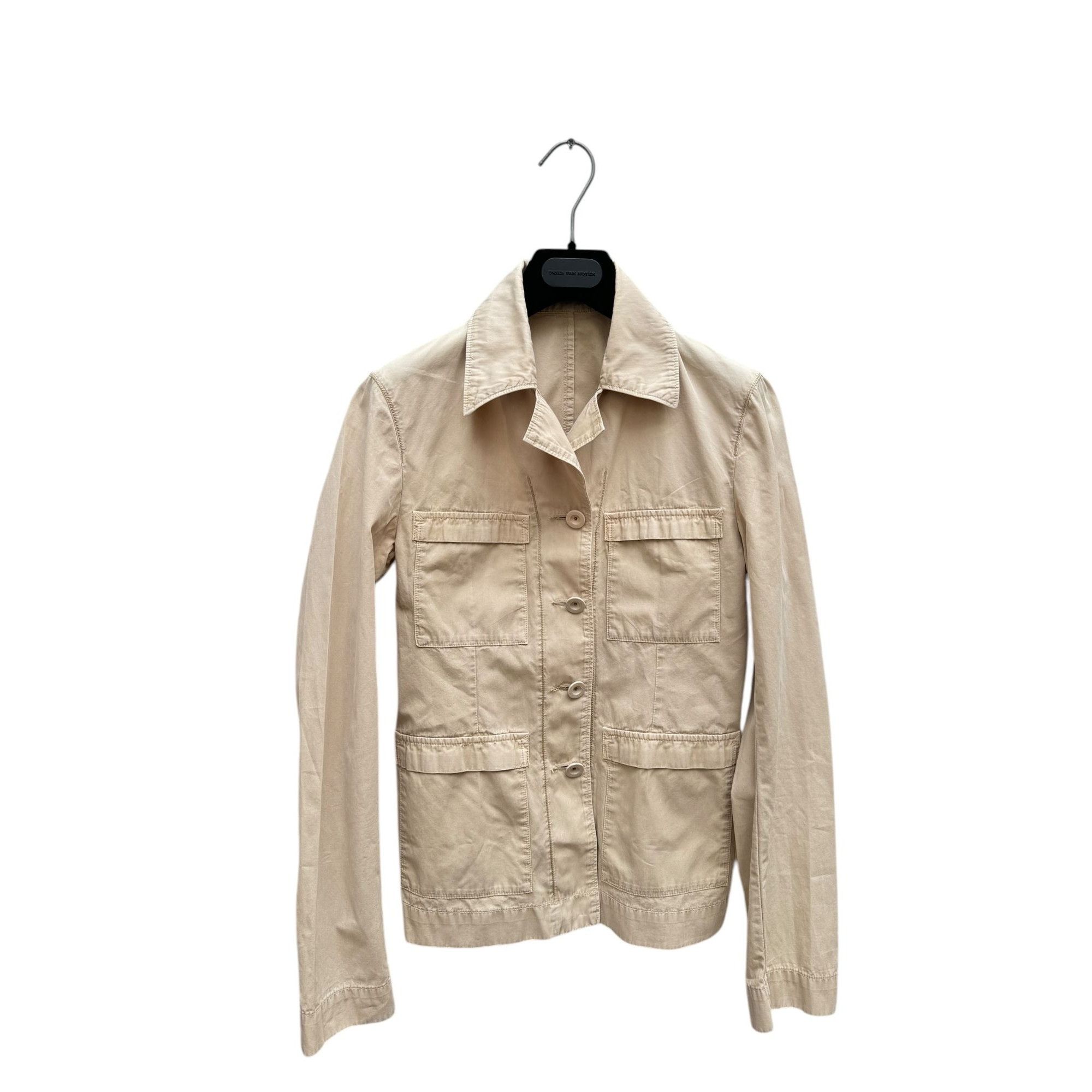 Miu Miu Beige Saharian Safari Jacket Size XS / US 0-2 / IT 36-38 - 1 Thumbnail