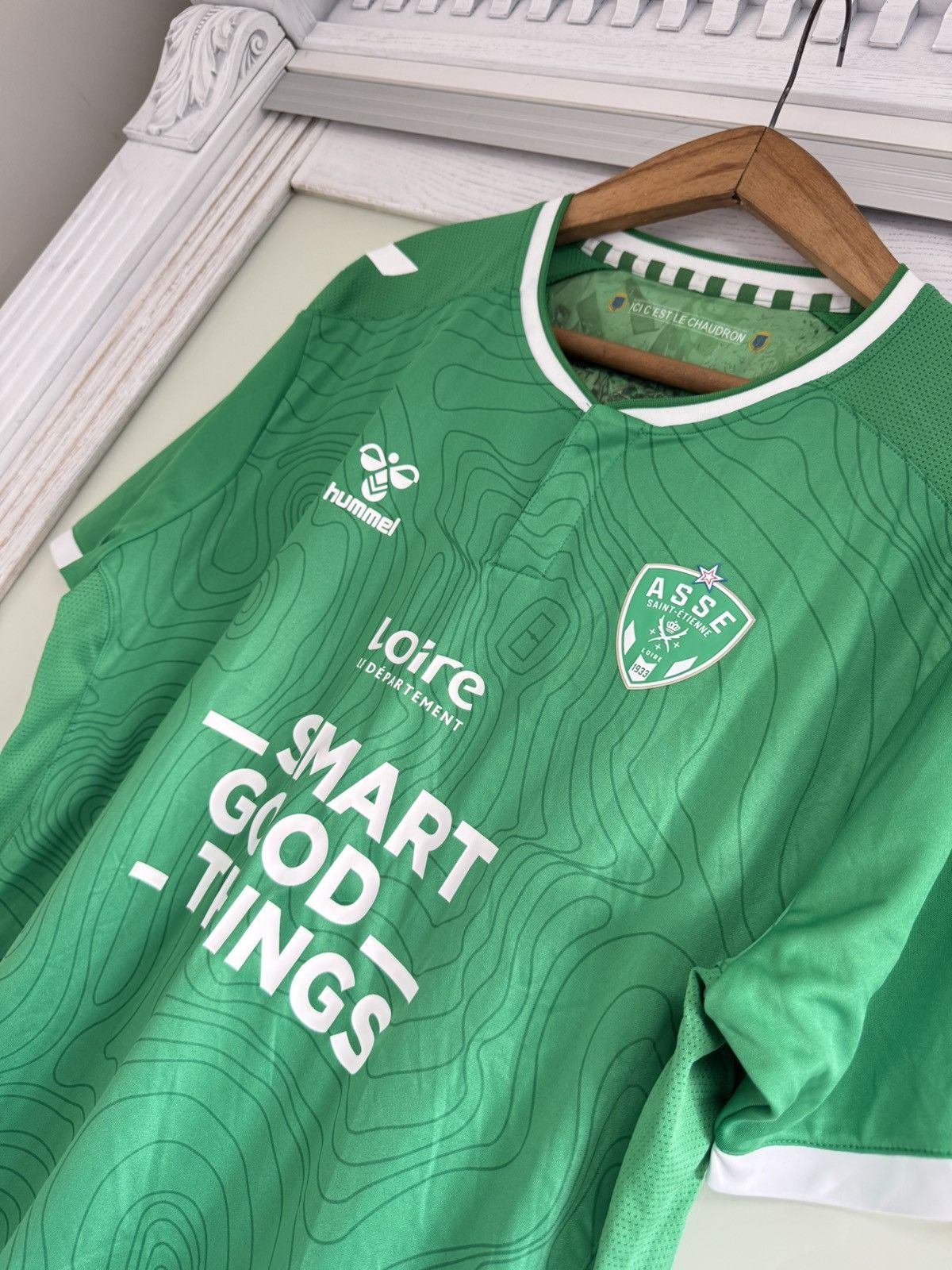 Hummel Saint Etienne 2022-2023 Home Soccer Jersey Football Kit Size US XL / EU 56 / 4 - 5 Thumbnail