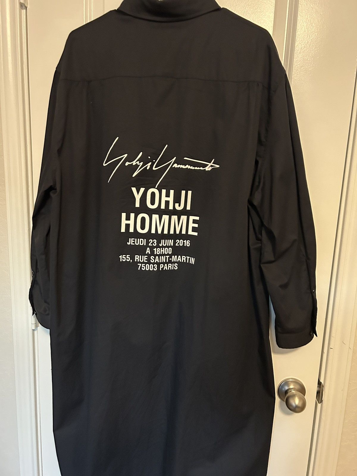 Vintage UNBRANDED Yohji Pour Homme Staff Shirt Size US L / EU 52-54 / 3 - 1 Thumbnail