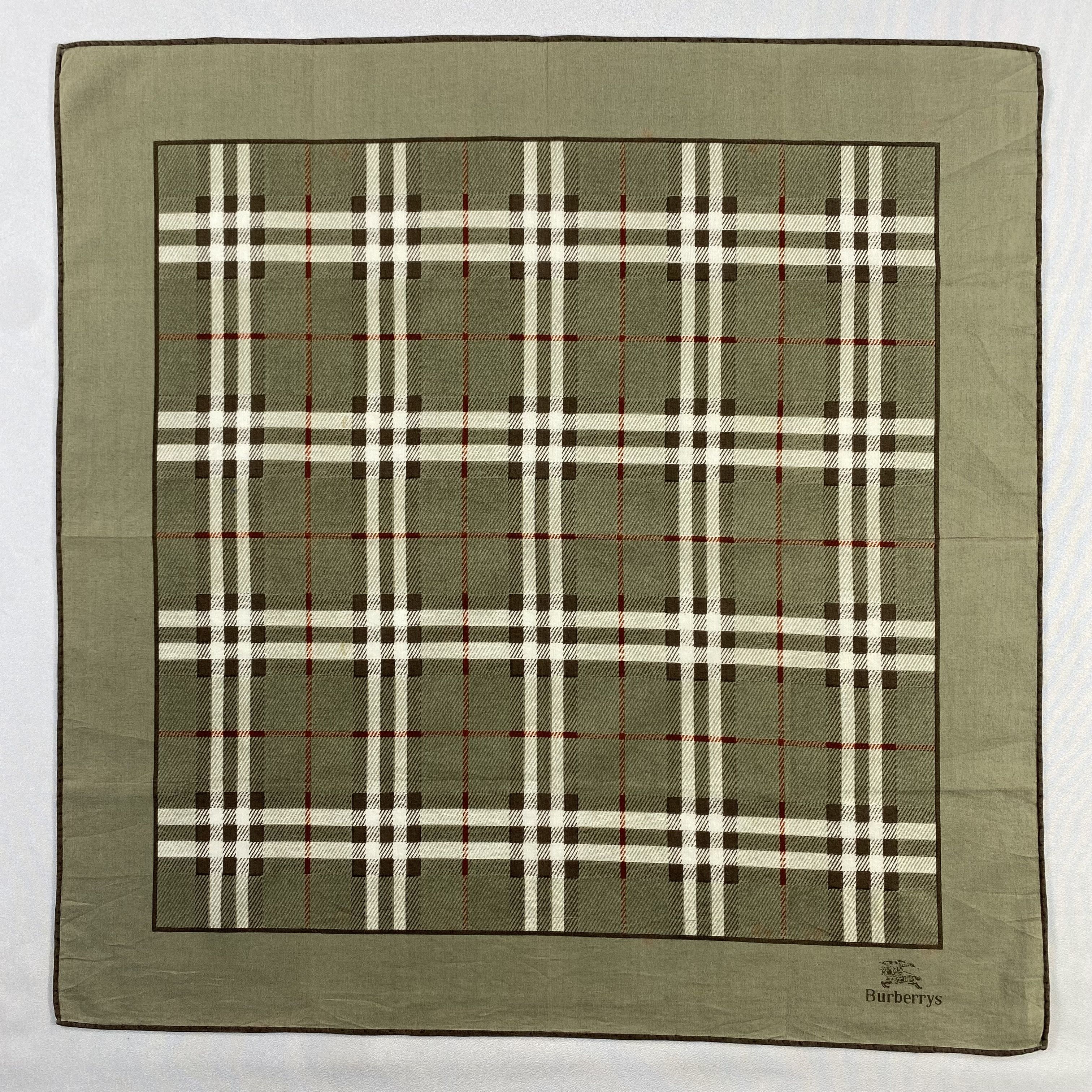 Burberry × Vintage Burberry Handkerchief / Neckerchief / Bandana-P1389 Size ONE SIZE - 1 Thumbnail