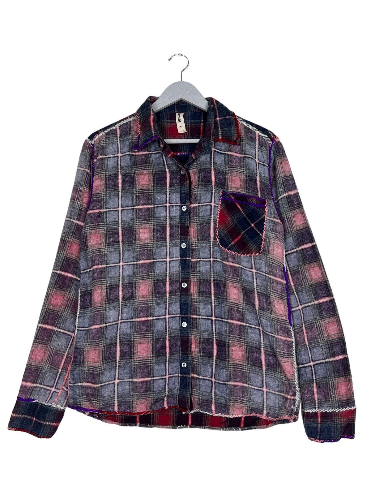 Japanese Brand 🔥 SAMET CHECK PLAID SHIRTS Size US M / EU 48-50 / 2 - 2 Thumbnail