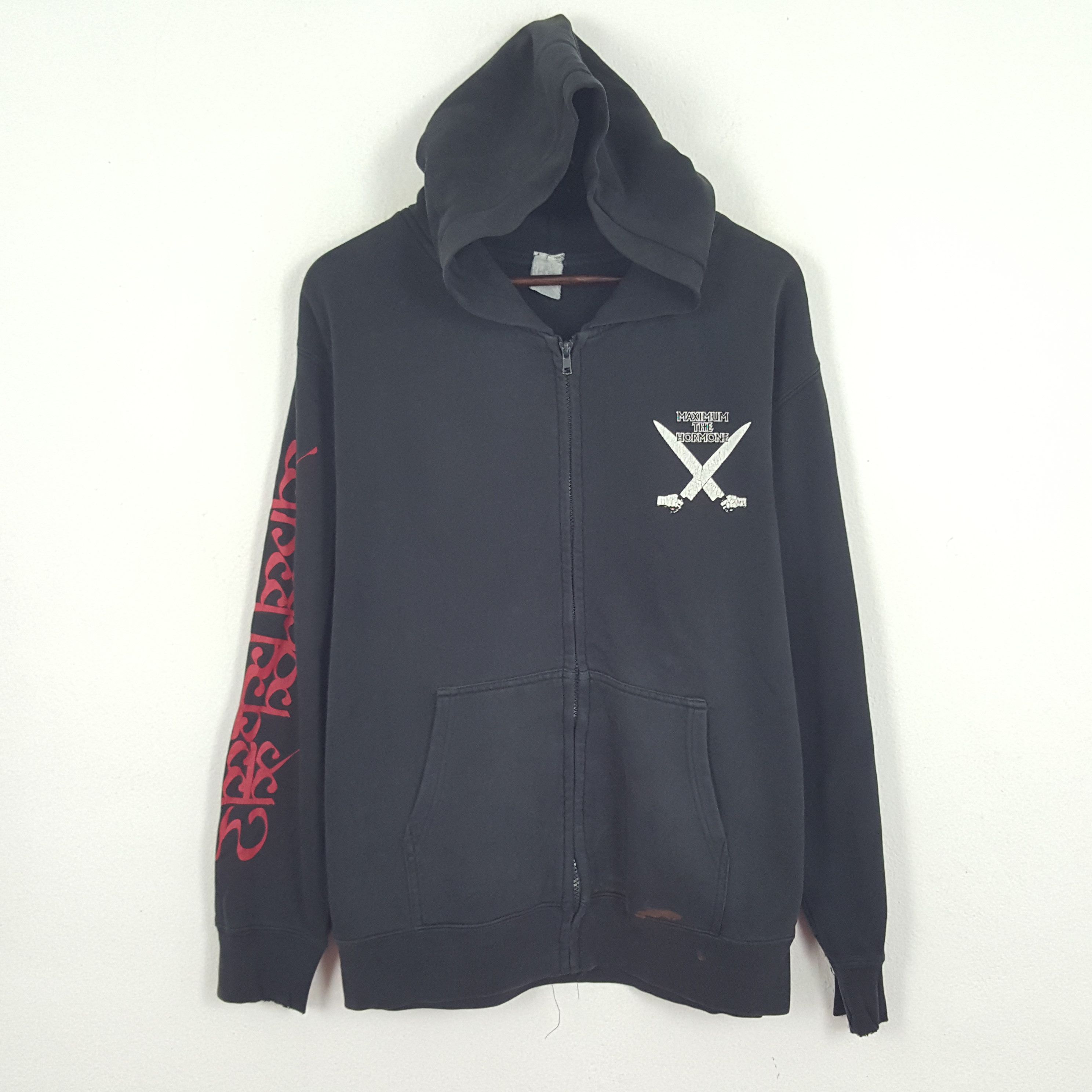 Band Tees × Japanese Brand × Vintage Vintage Maximum The Hormone Japanese Band Jacket Hoodies Size US L / EU 52-54 / 3 - 3 Thumbnail