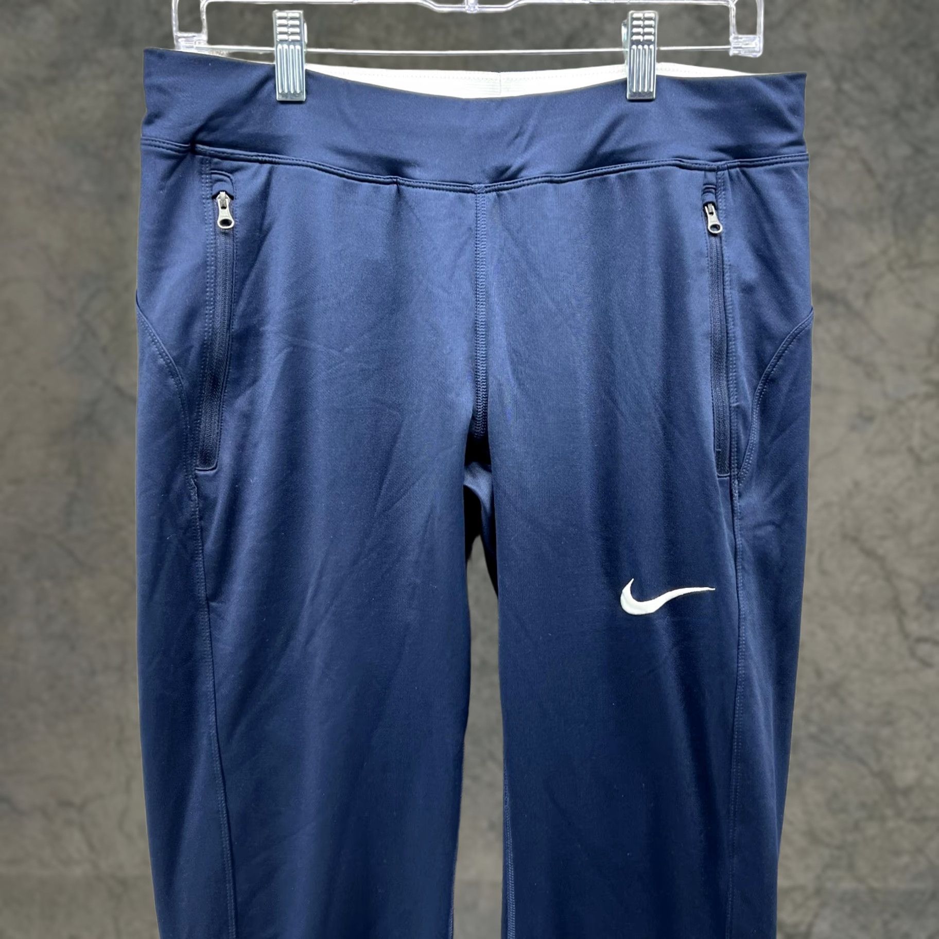 Nike Nike Sweatpants Women Medium Blue Navy Training Outdoors Running Swoosh Vintage Size 32" / US 10 / IT 46 - 1 Thumbnail