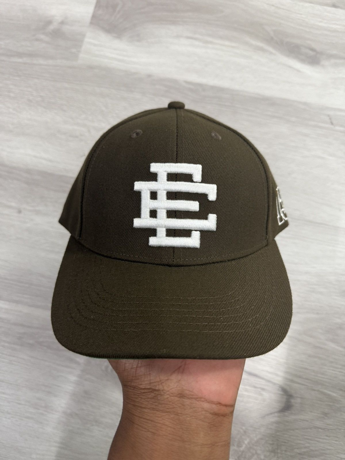 Eric Emanuel EE 6-Panel Structured Snapback Hat Brown