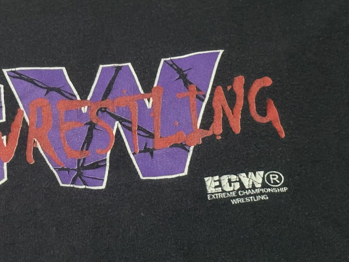 WWF Vintage 90s ECW Wrestling T-Shirt Size US L / EU 52-54 / 3 - 3 Thumbnail