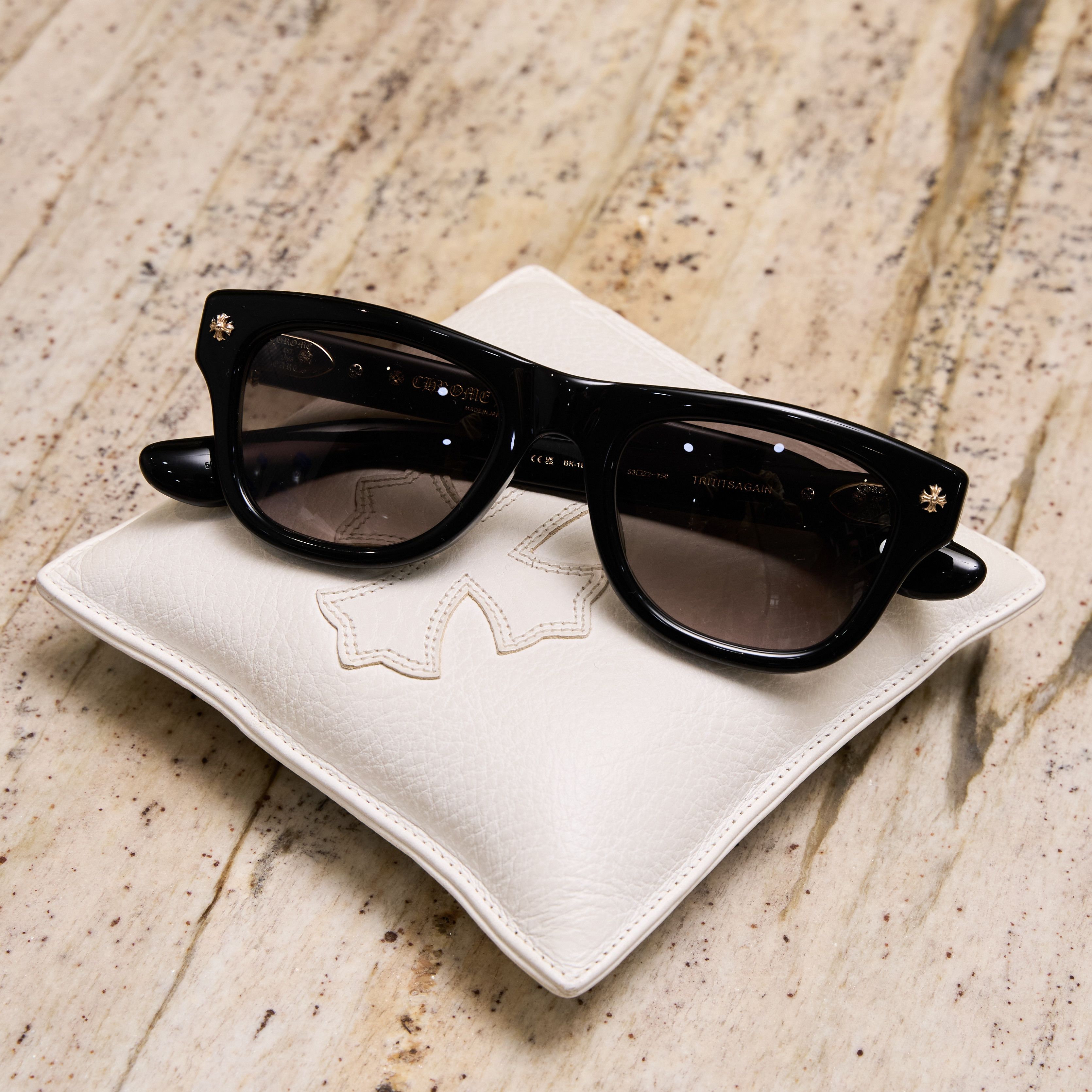 Chrome Hearts CHROME HEARTS TRITITSAGAIN BLACK/18KGP-SUN