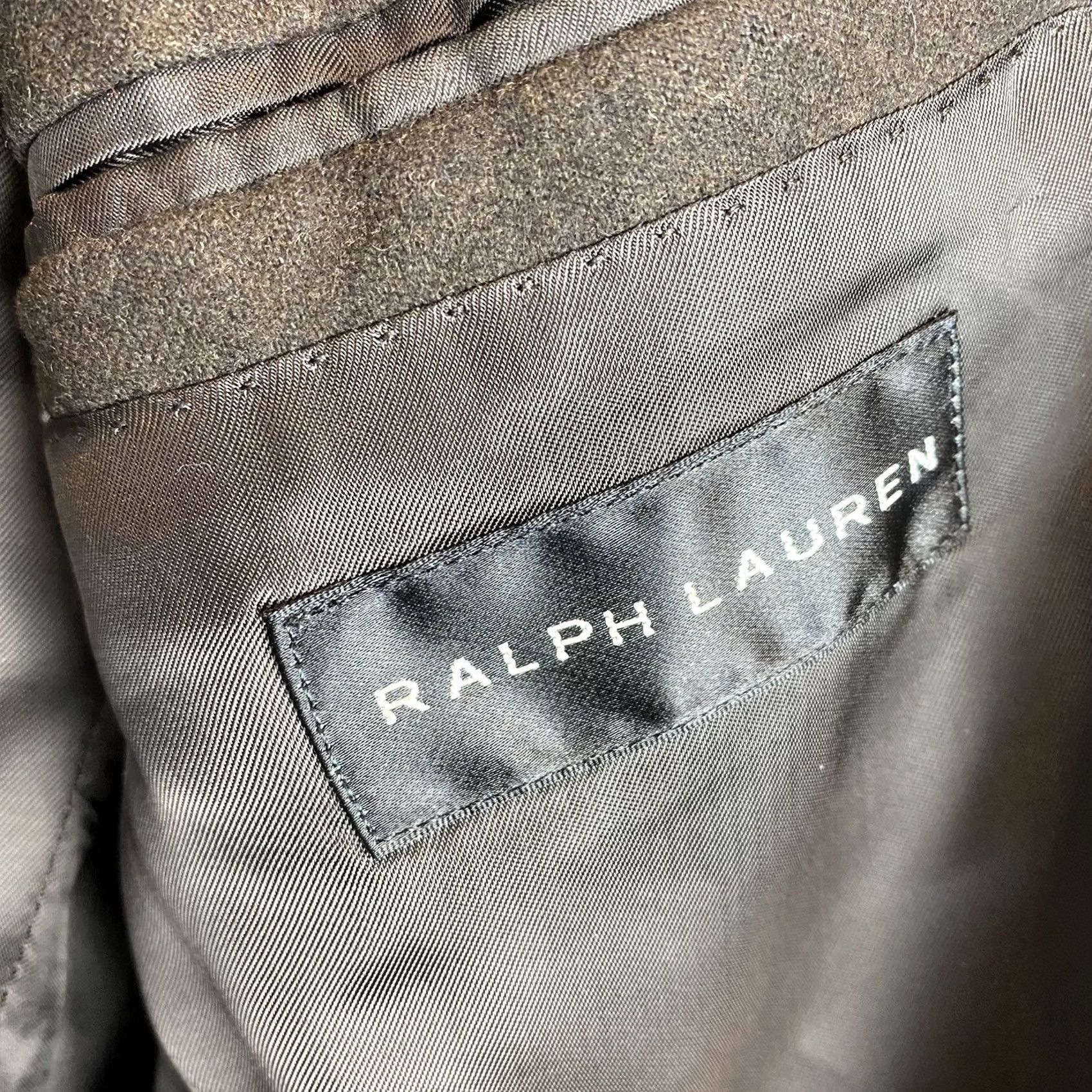 Ralph Lauren Ralph Lauren Sport Coat Mens 46L Blazer Jacket Brown Wool Two Button Single-Breasted Notch Lapel Long Size 46R - 3 Thumbnail