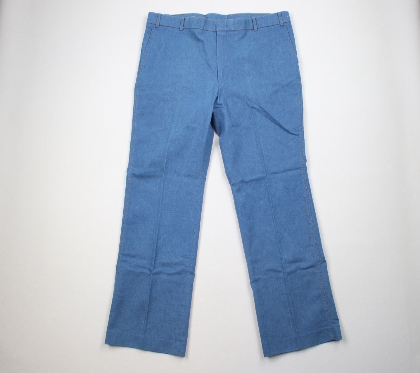 Image of Vintage 70's Streetwear Bell Bottoms Denim Jeans Blue Usa, Men's (Size 40)