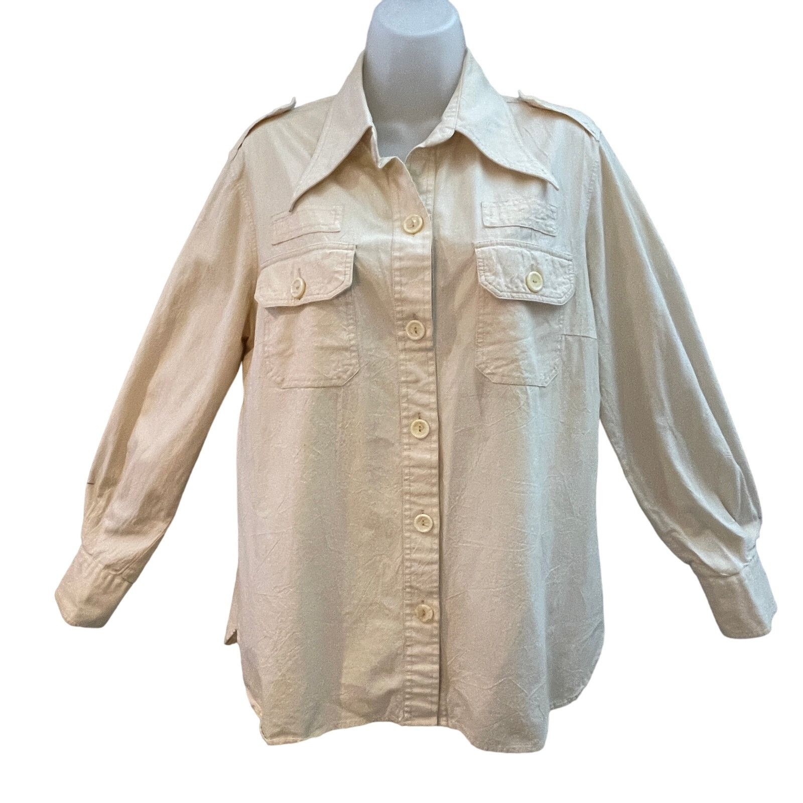Vintage VINTAGE 70s Loubella Extendables Safari Shirt Size 16/17 Size L / US 10 / IT 46 - 1 Thumbnail