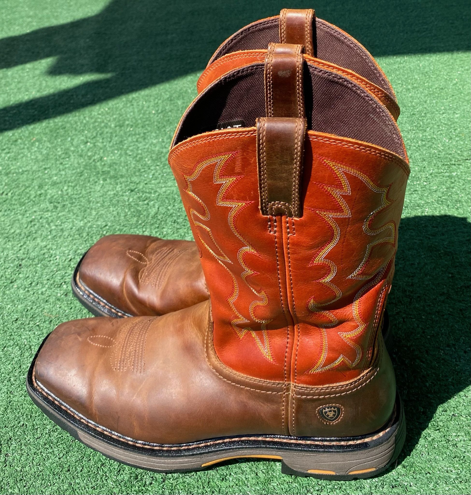 Ariat Ariat Workhog Leather Square Soft Toe Western Work Boots 13D Size US 13 / EU 46 - 6 Thumbnail