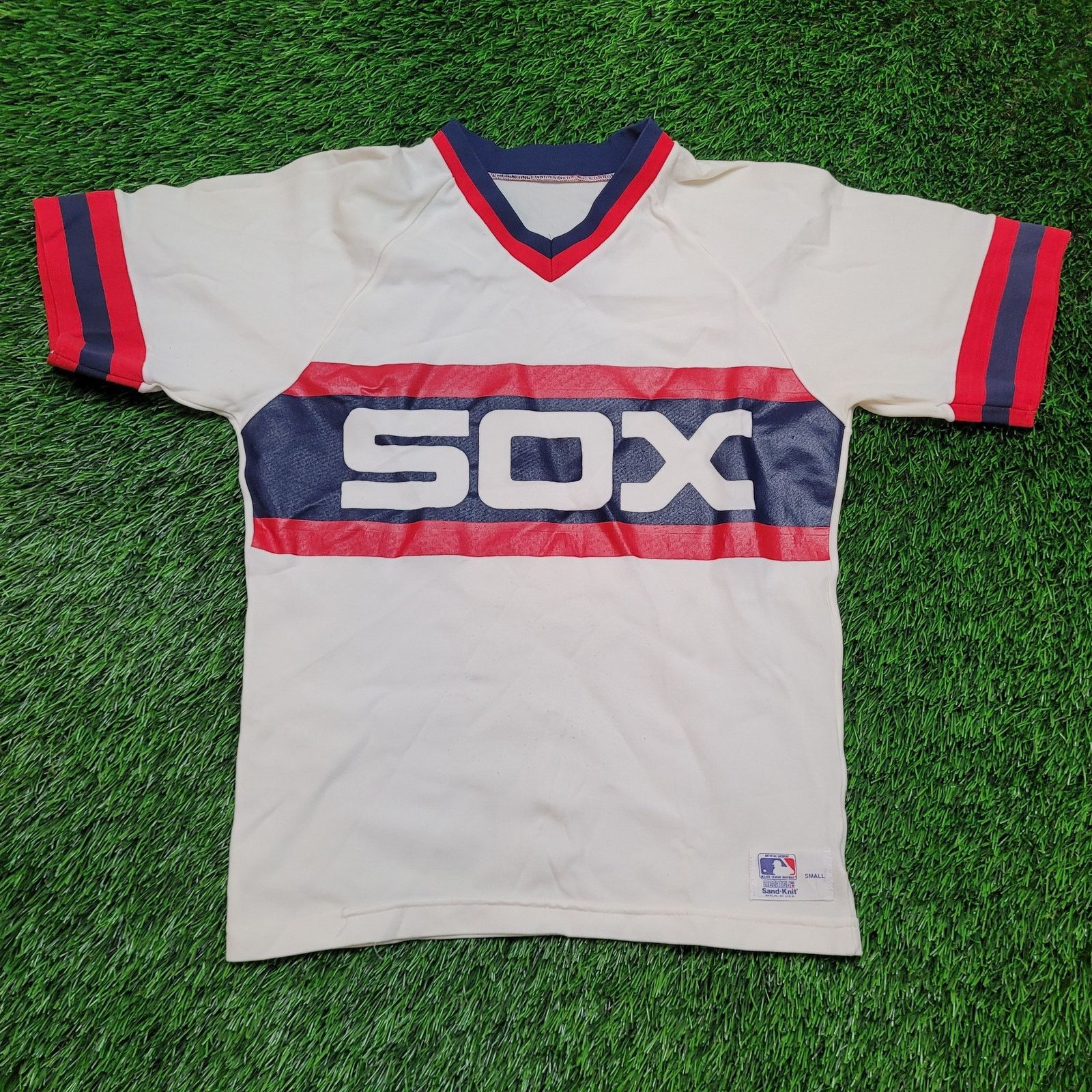 Vintage VTG 70s Chicago White Sox Sand-Knit Jersey XS MLB Medalist Size US XS / EU 42 / 0 - 1 Thumbnail