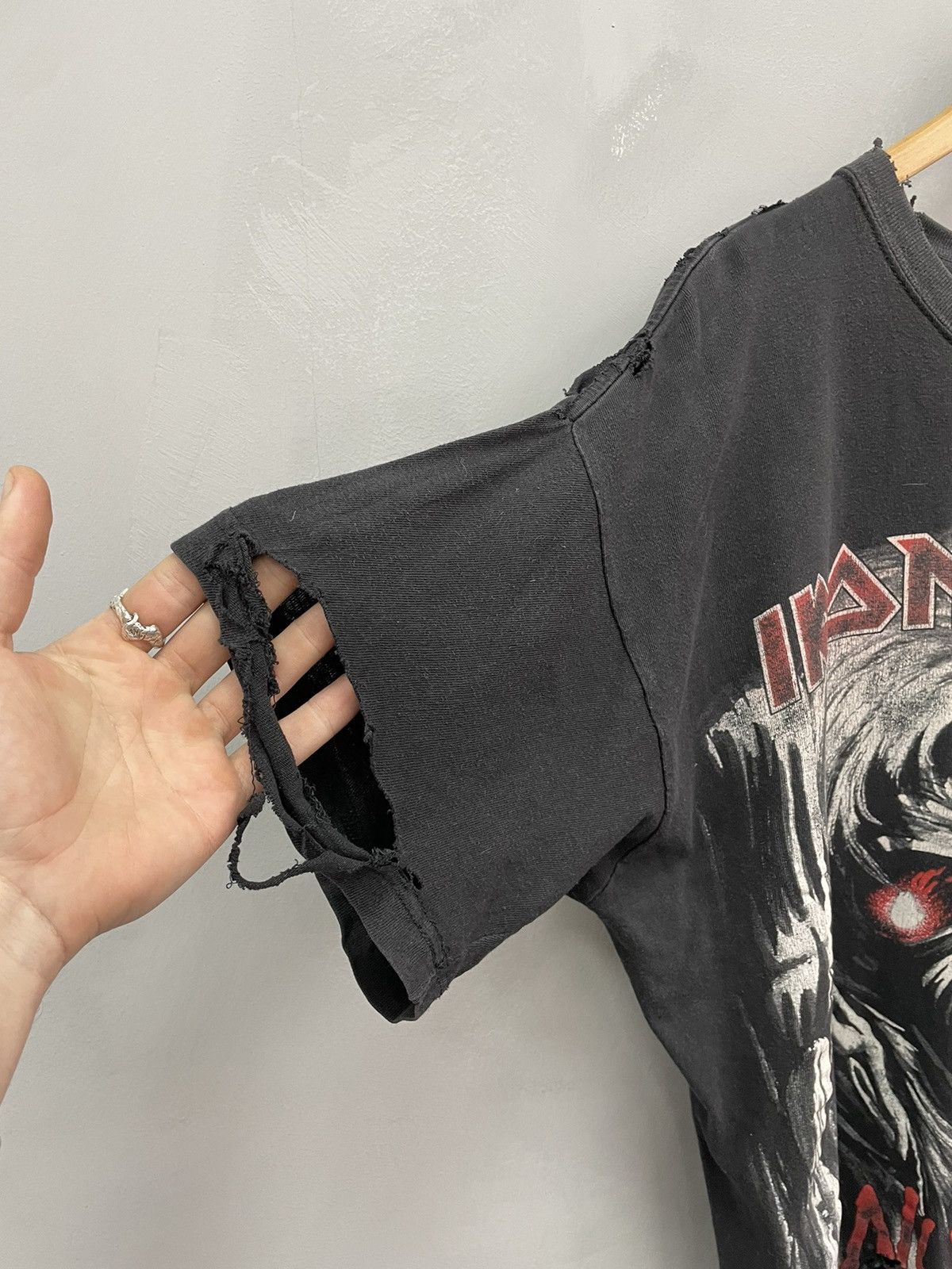 Iron Maiden × Vintage Iron Maiden CRASH Tee T Shirt 90s Vintage Black Size US L / EU 52-54 / 3 - 9 Thumbnail