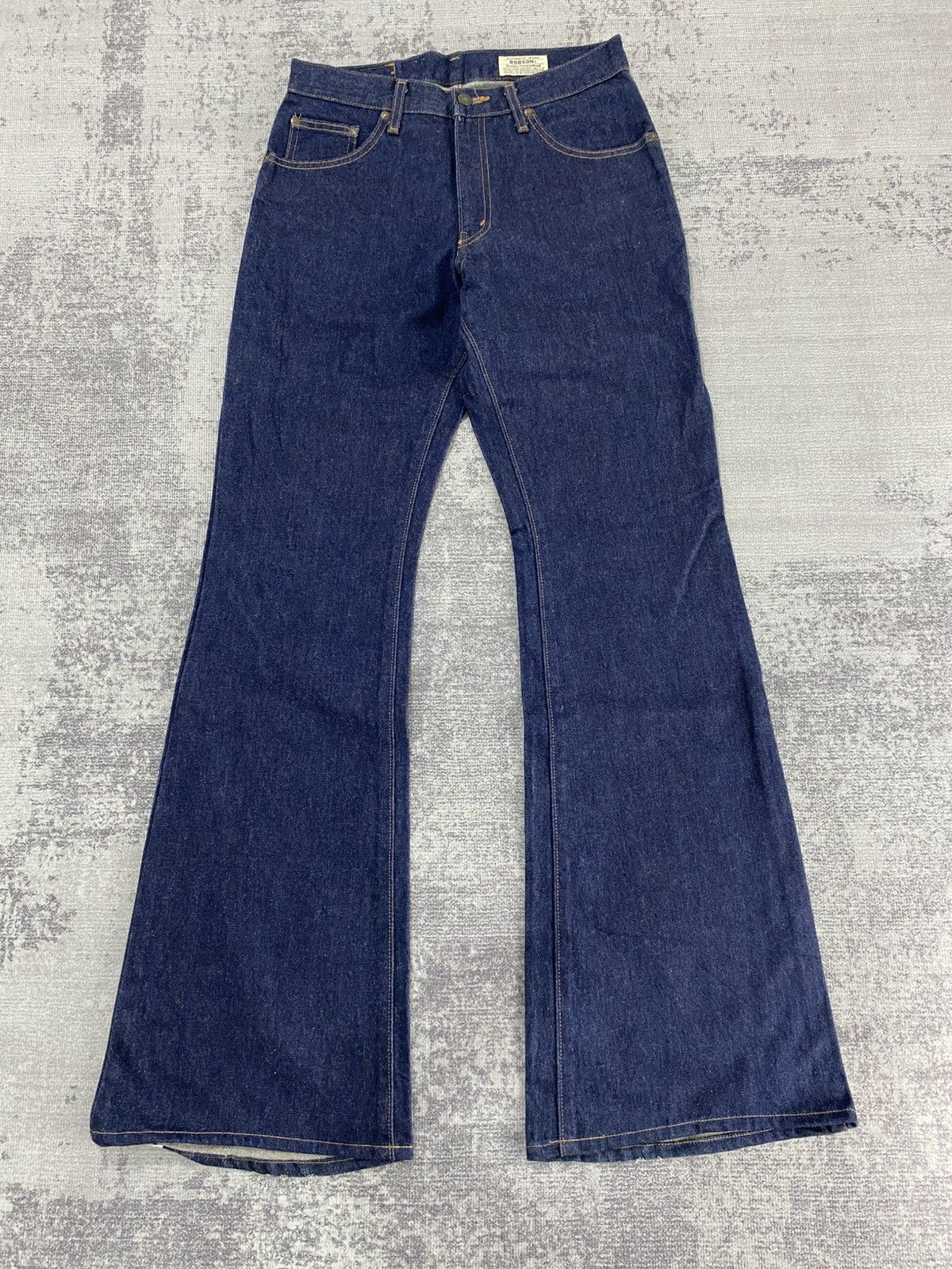 Japanese Brand Super flared bootcut bobson raw denim jeans Size US 28 / EU 44 - 11 Thumbnail