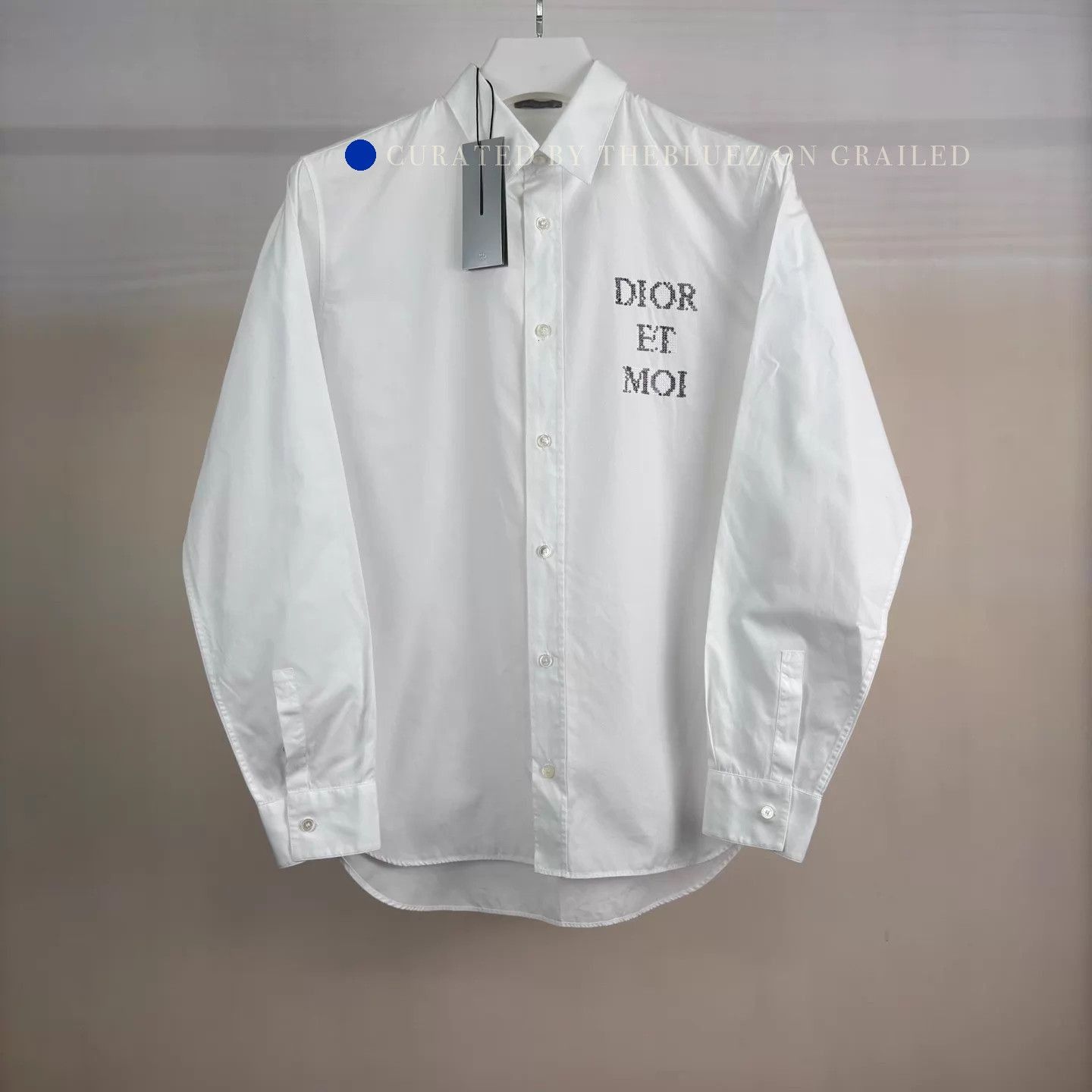Dior Sequin Long Sleeve Button-Up Shirt Size US M / EU 48-50 / 2 - 1 Thumbnail