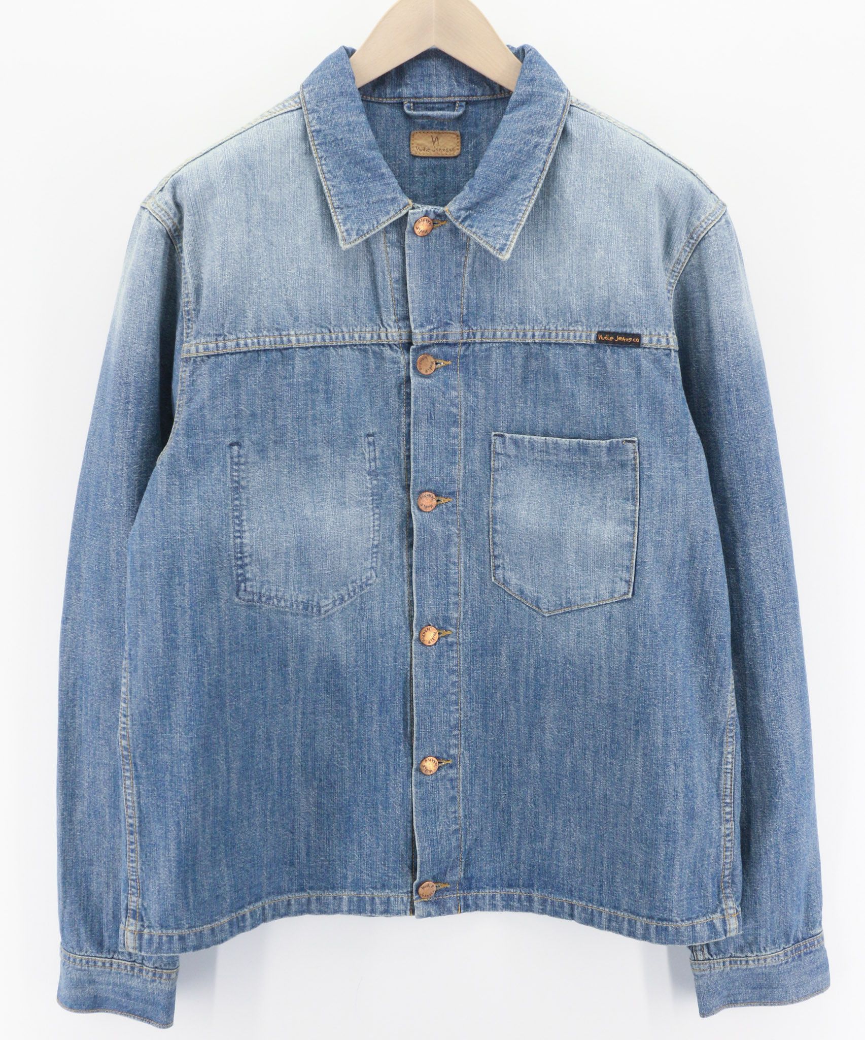 Nudie Jeans RONNY 2XL Indigo Denim Jacket 80733 Size US XXL / EU 58 / 5 - 1 Thumbnail