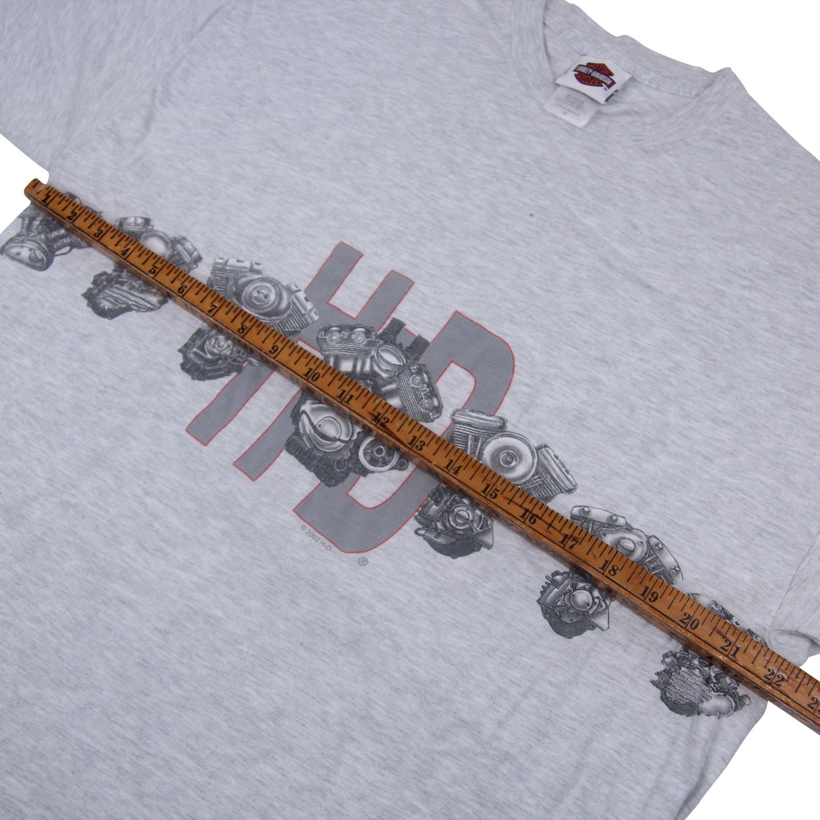 Harley Davidson × Vintage Vintage Harley Davidson Allover Print V-twin Graphic T Shirt Size US XL / EU 56 / 4 - 5 Thumbnail