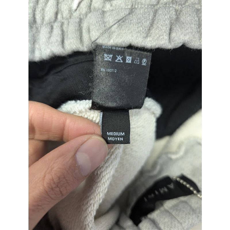 Amiri o1rshd1 Aged Puff Logo Sweatpants in Grey Size US 32 / EU 48 - 20 Thumbnail
