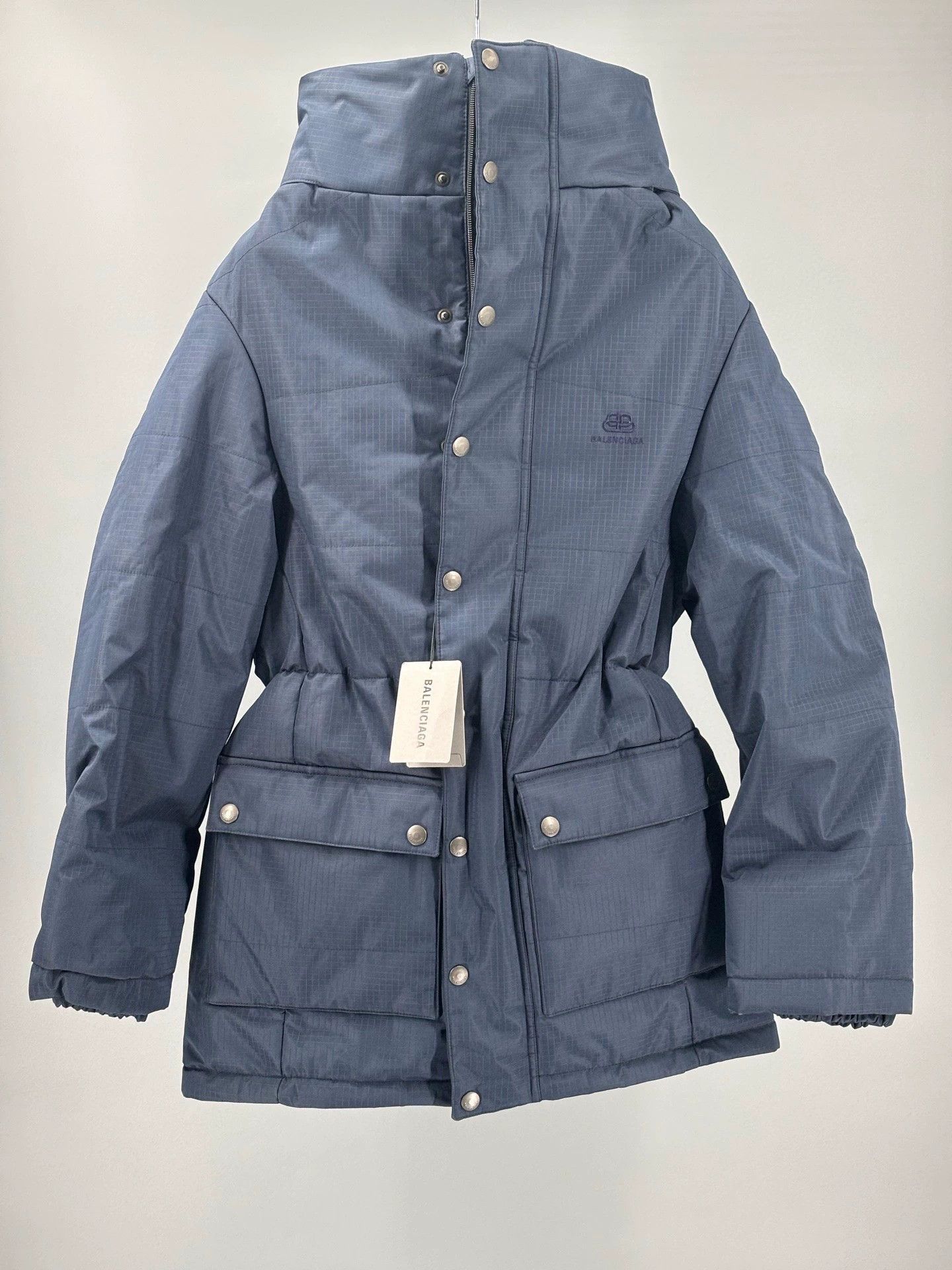 Balenciaga balenciaga men's cotton coat in blue Size US L / EU 52-54 / 3 - 1 Thumbnail